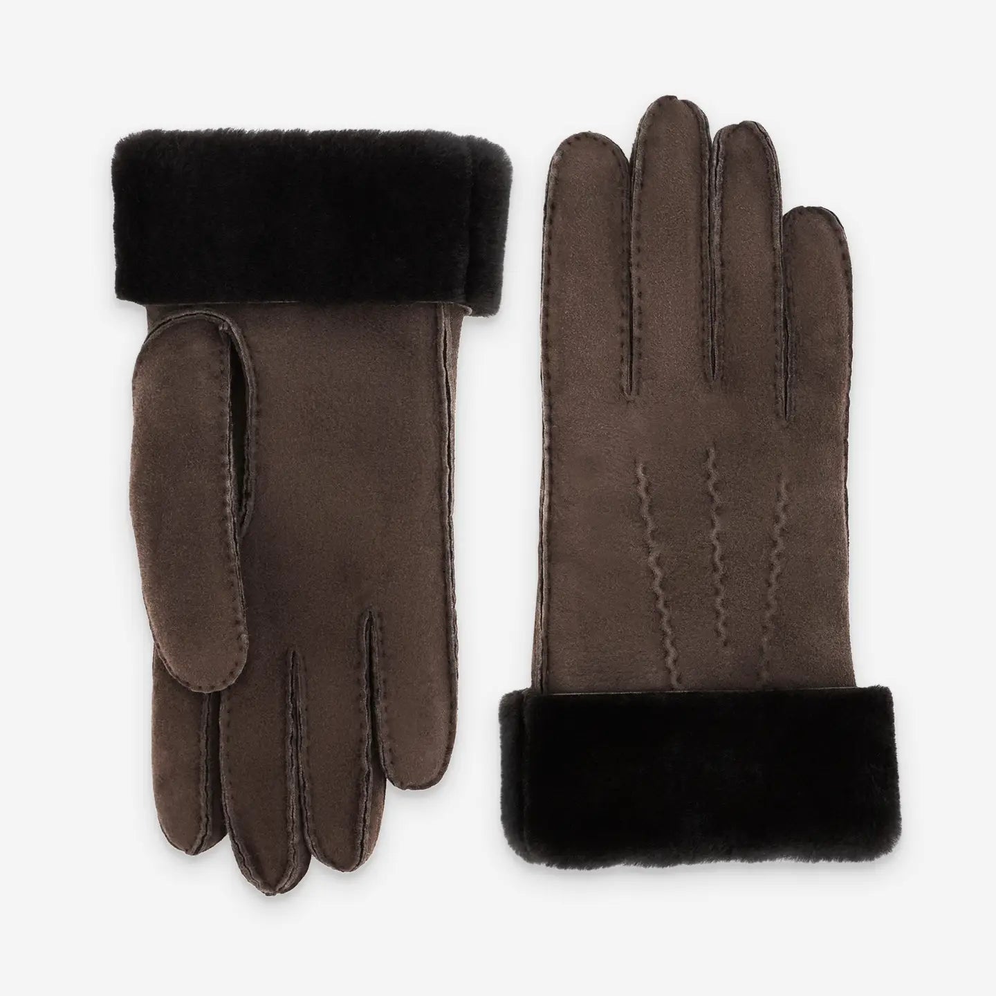gloves in sheepskin-turned-leather (merino)