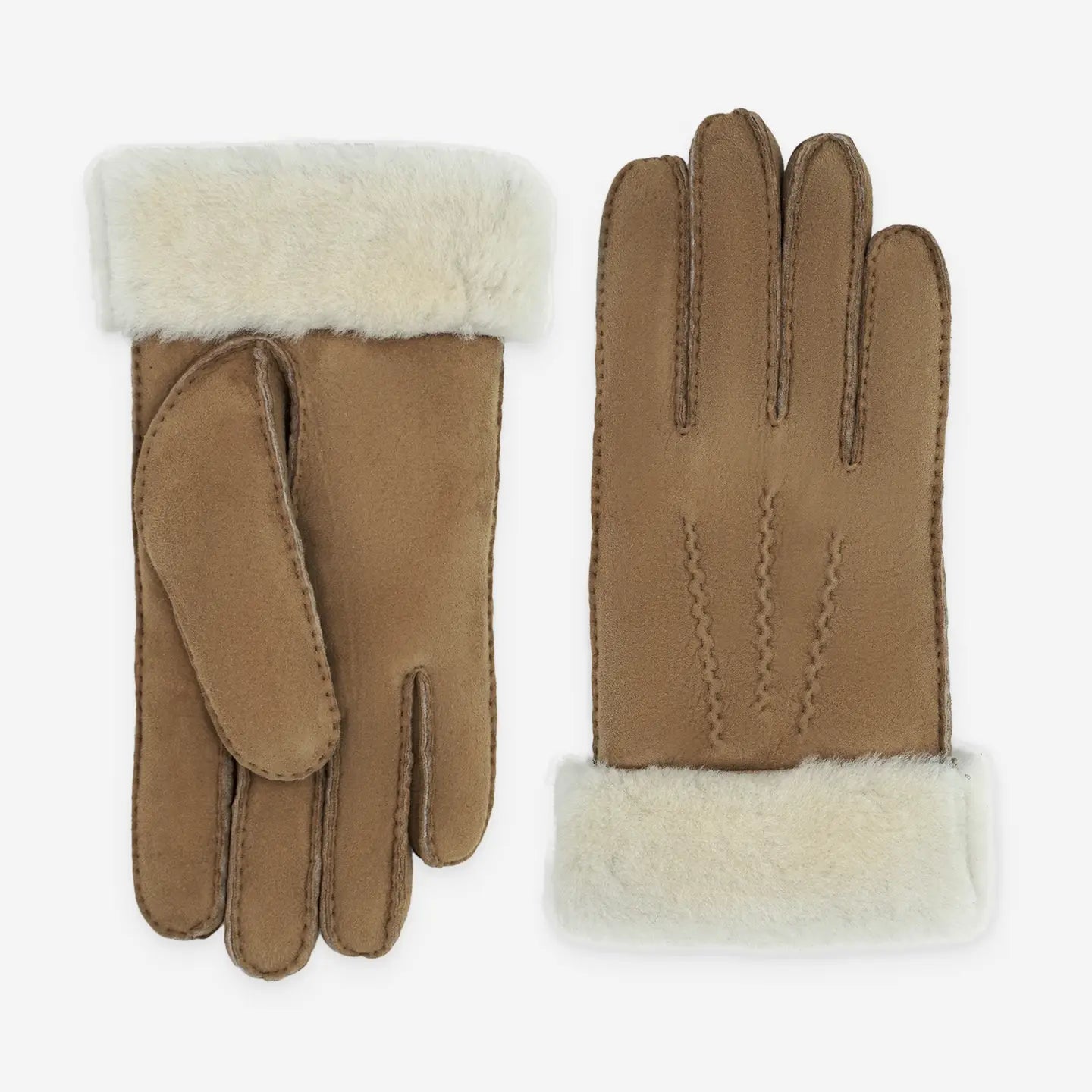 gloves in sheepskin-turned-leather (merino)