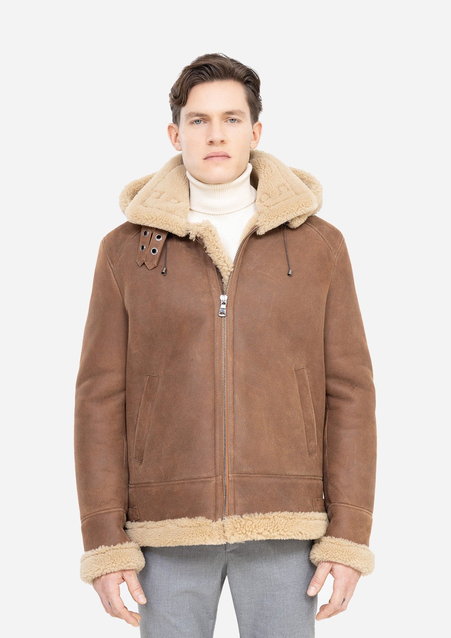 VESTE EN PEAU DE PEAU MORUE KEVIN POUR HOMMES