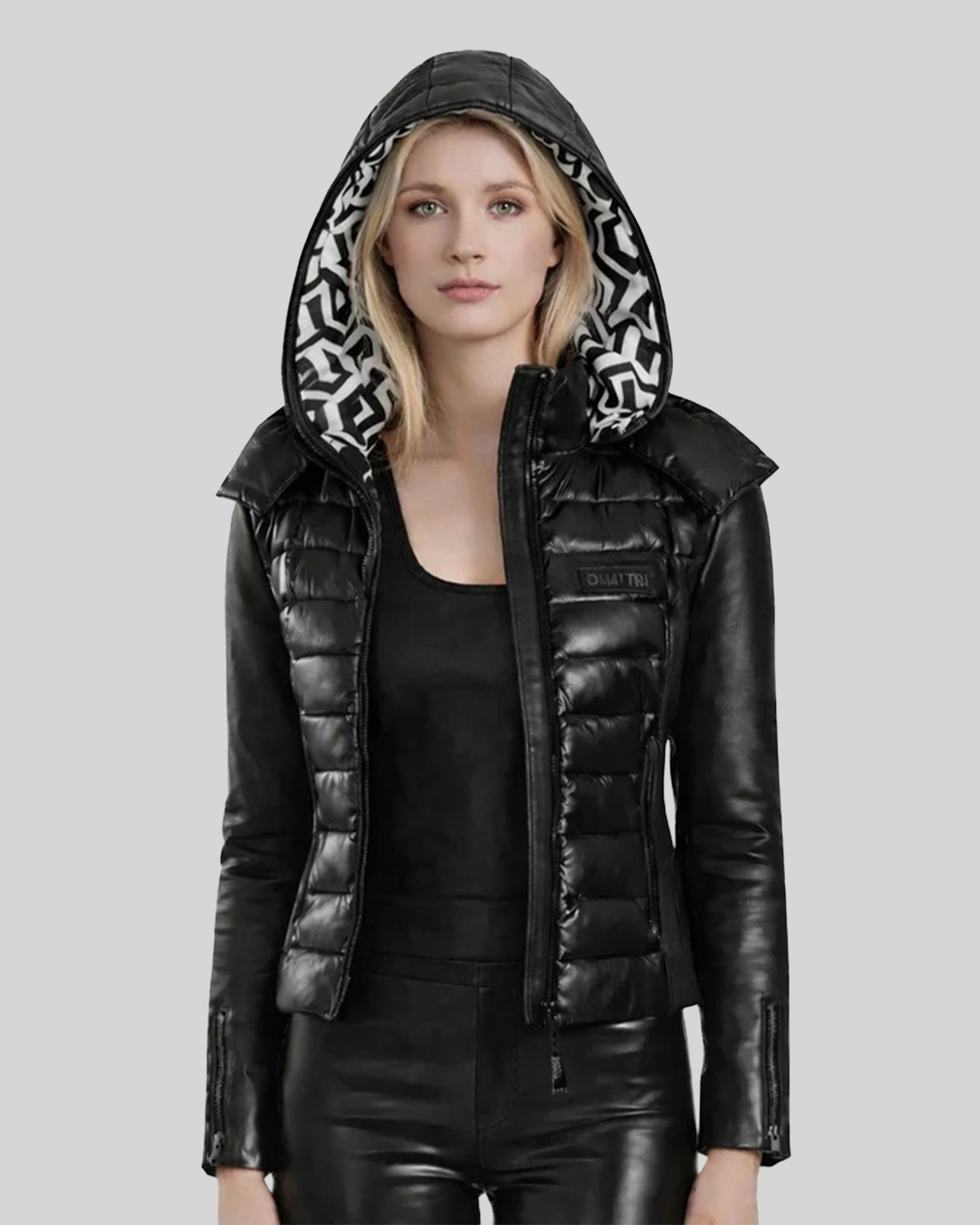 Valentina Leather Puffer Jacket