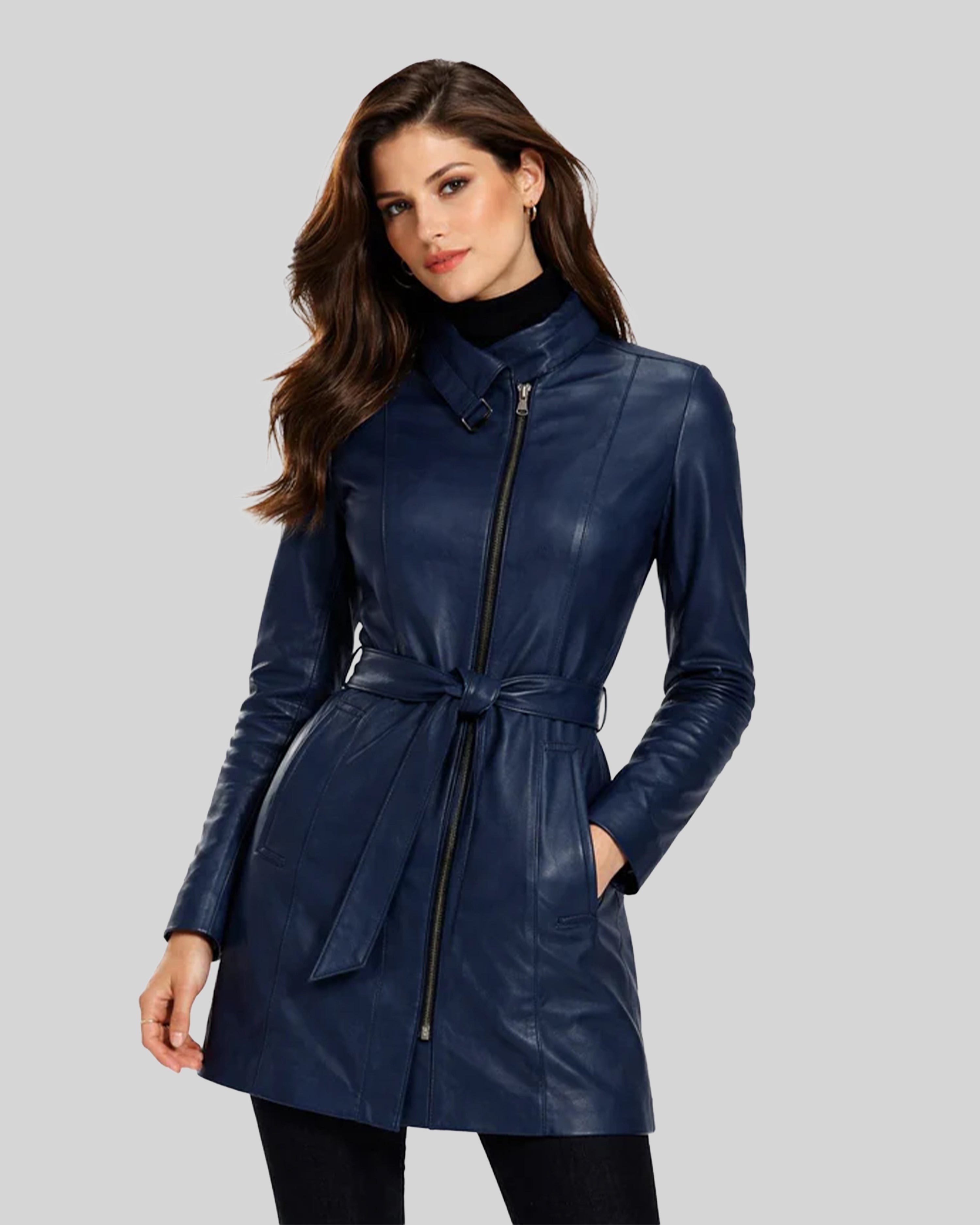 Anastasia Leather Trench