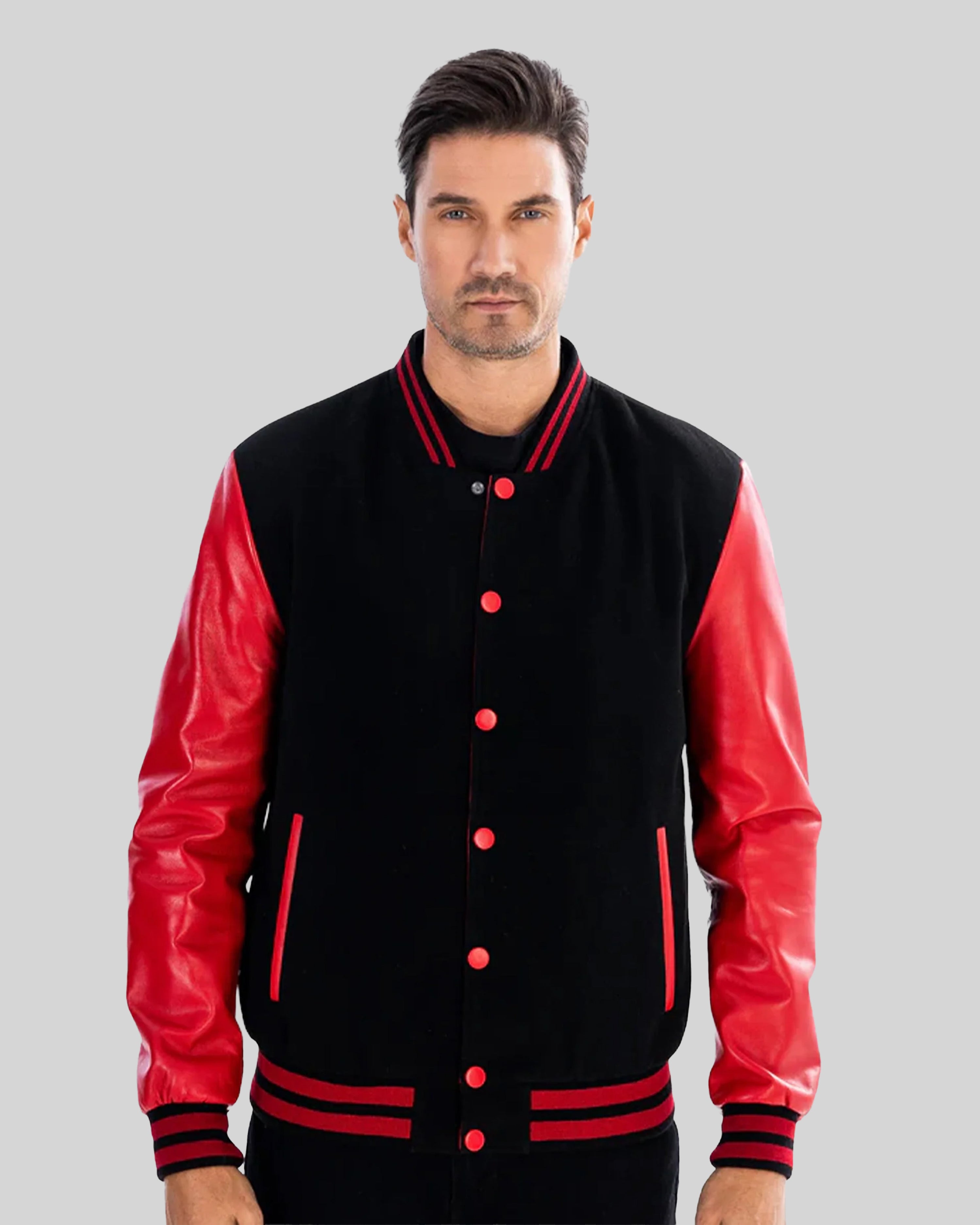 Blouson aviateur Tommy avec manches en cuir