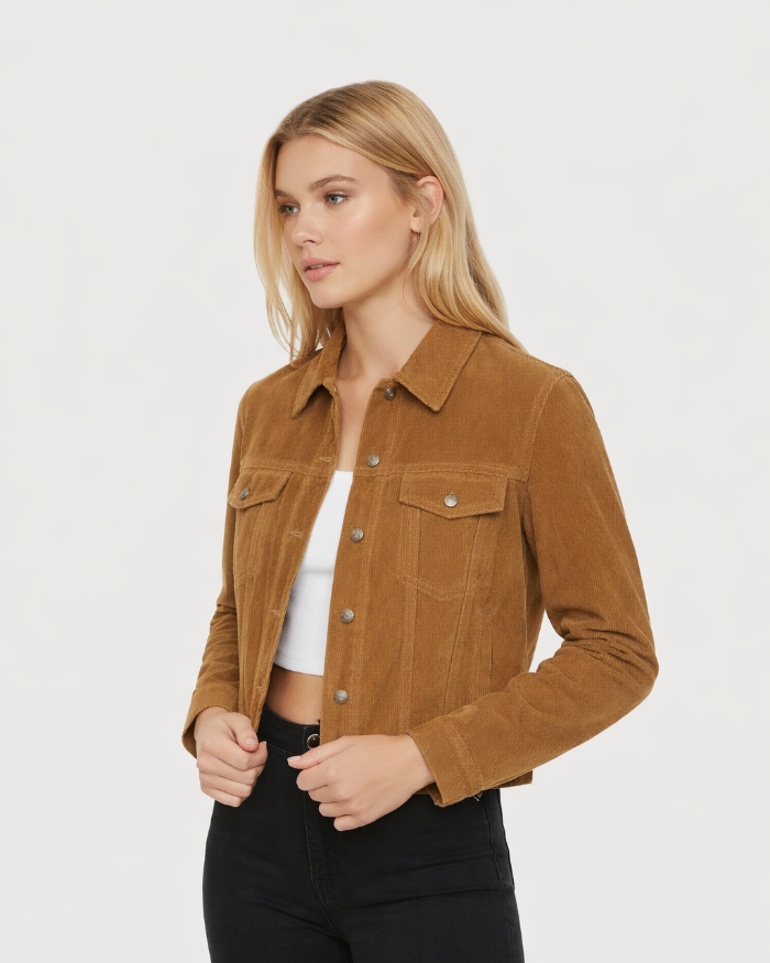 CHLOE Soft Suede Denim Jacket