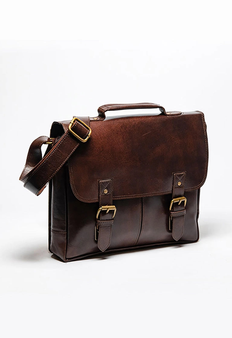 Coarse Leather Messenger Bag 2.0