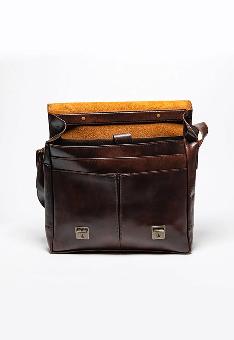 Coarse Leather Messenger Bag 2.0
