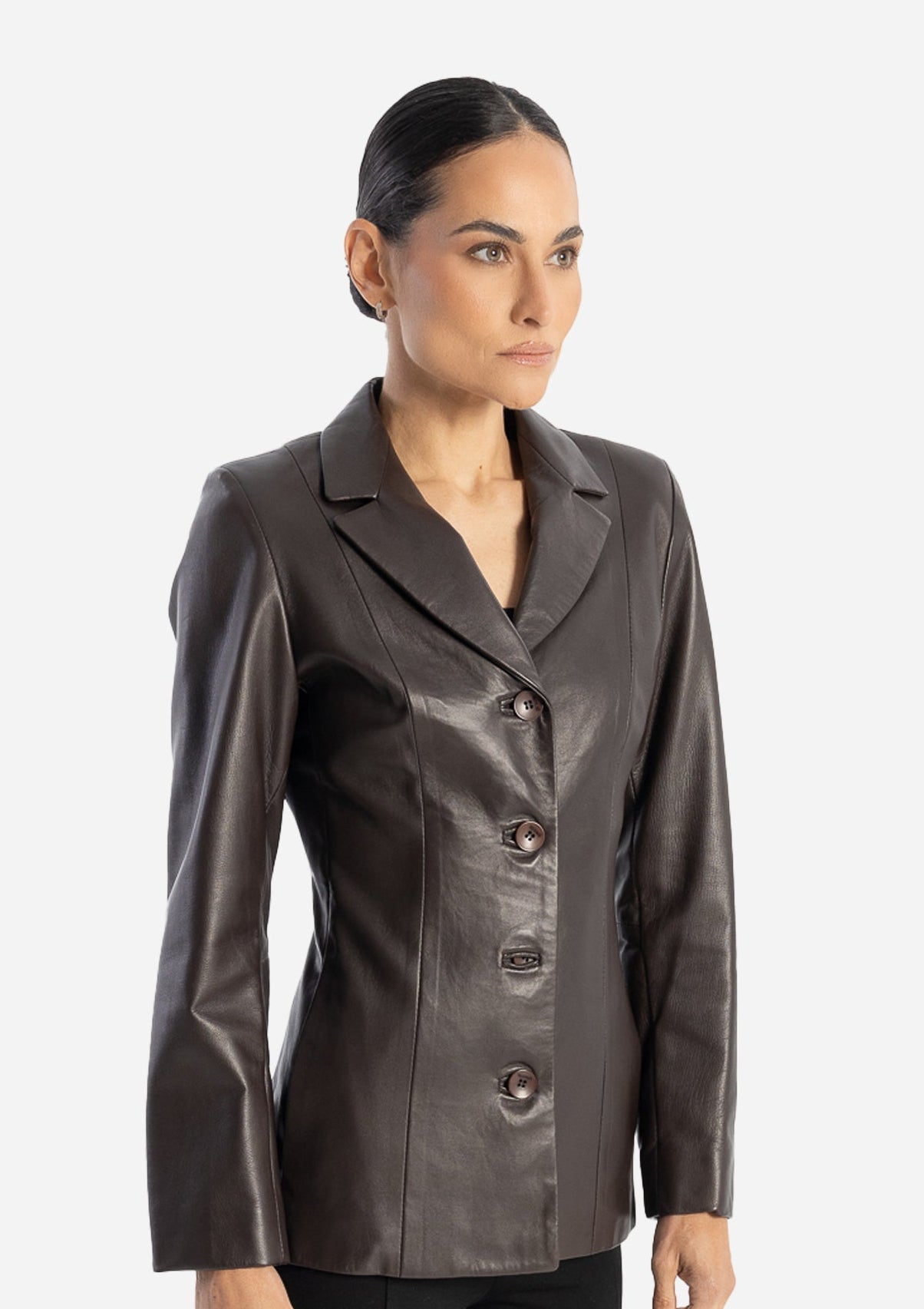 Daniela Leather Blazer