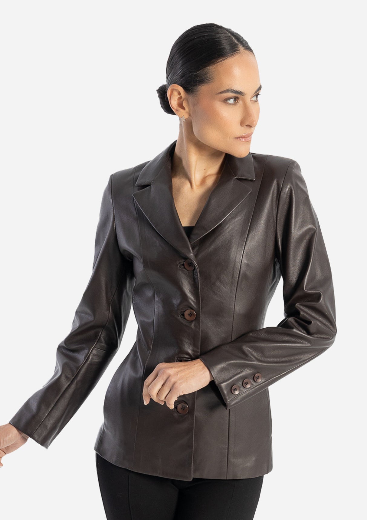 Daniela Leather Blazer