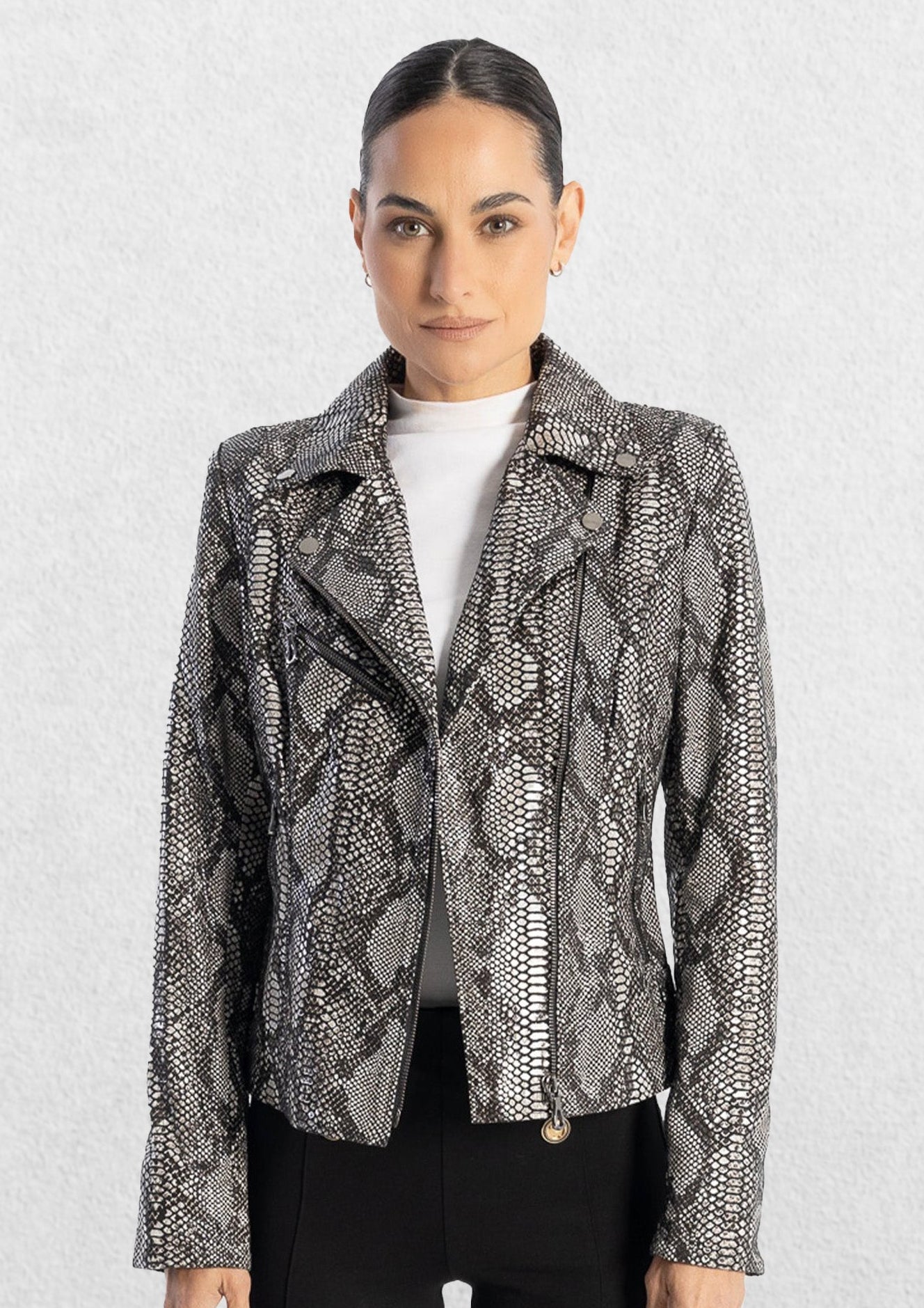 Kaïa Leather Biker jacket