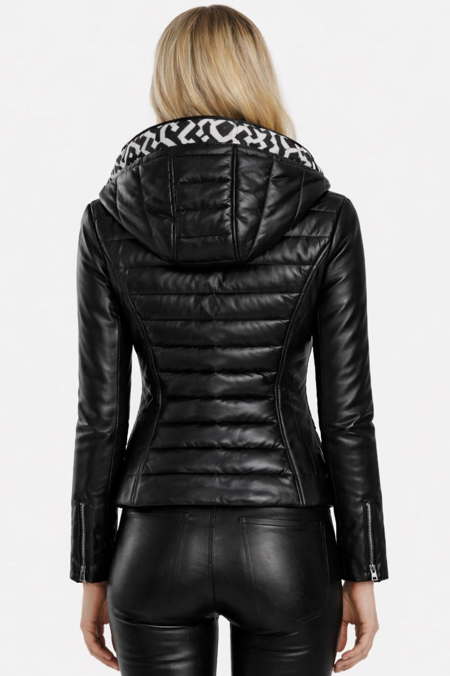 Mila Leather Puffer Jacket
