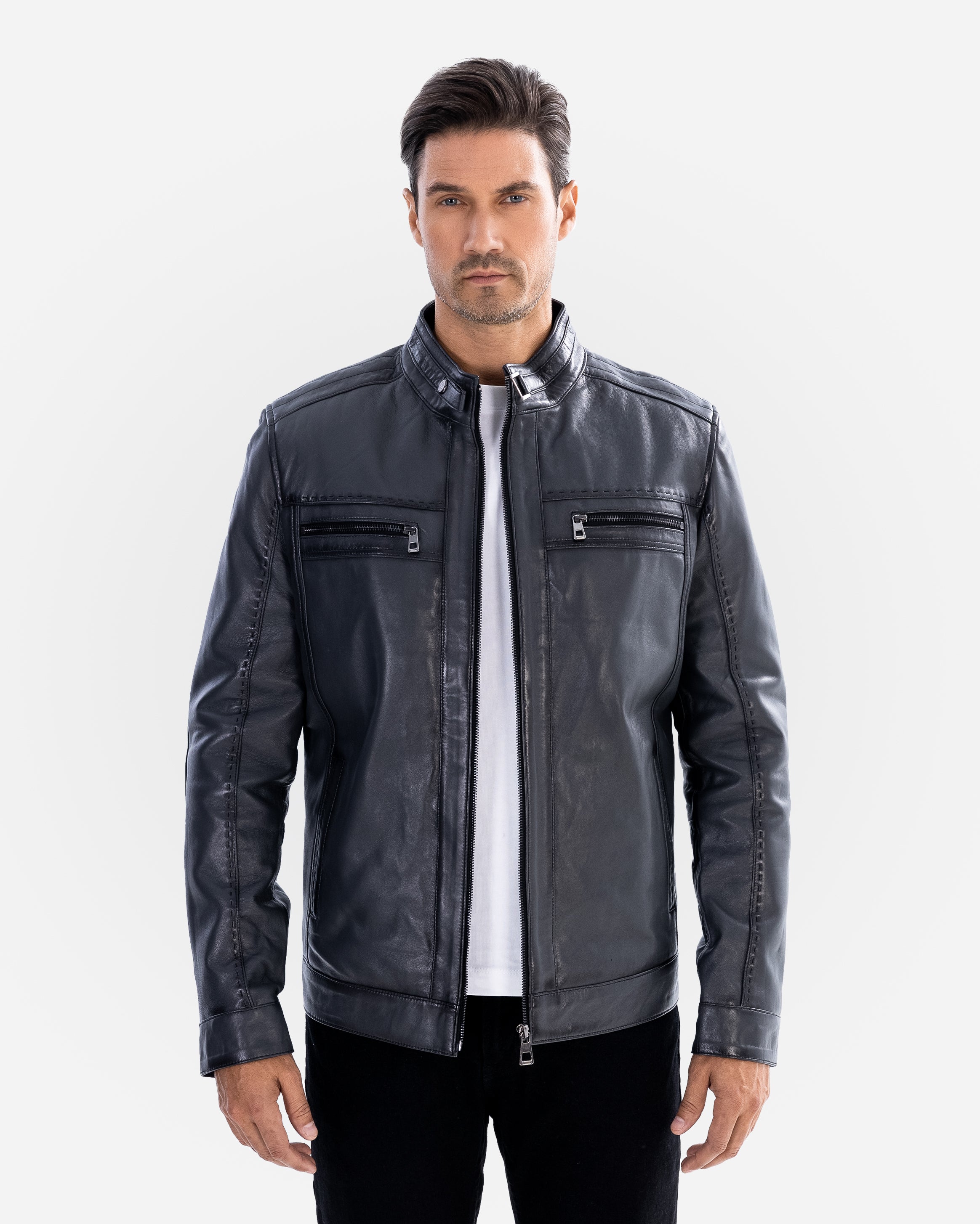 Veste en cuir RONAN