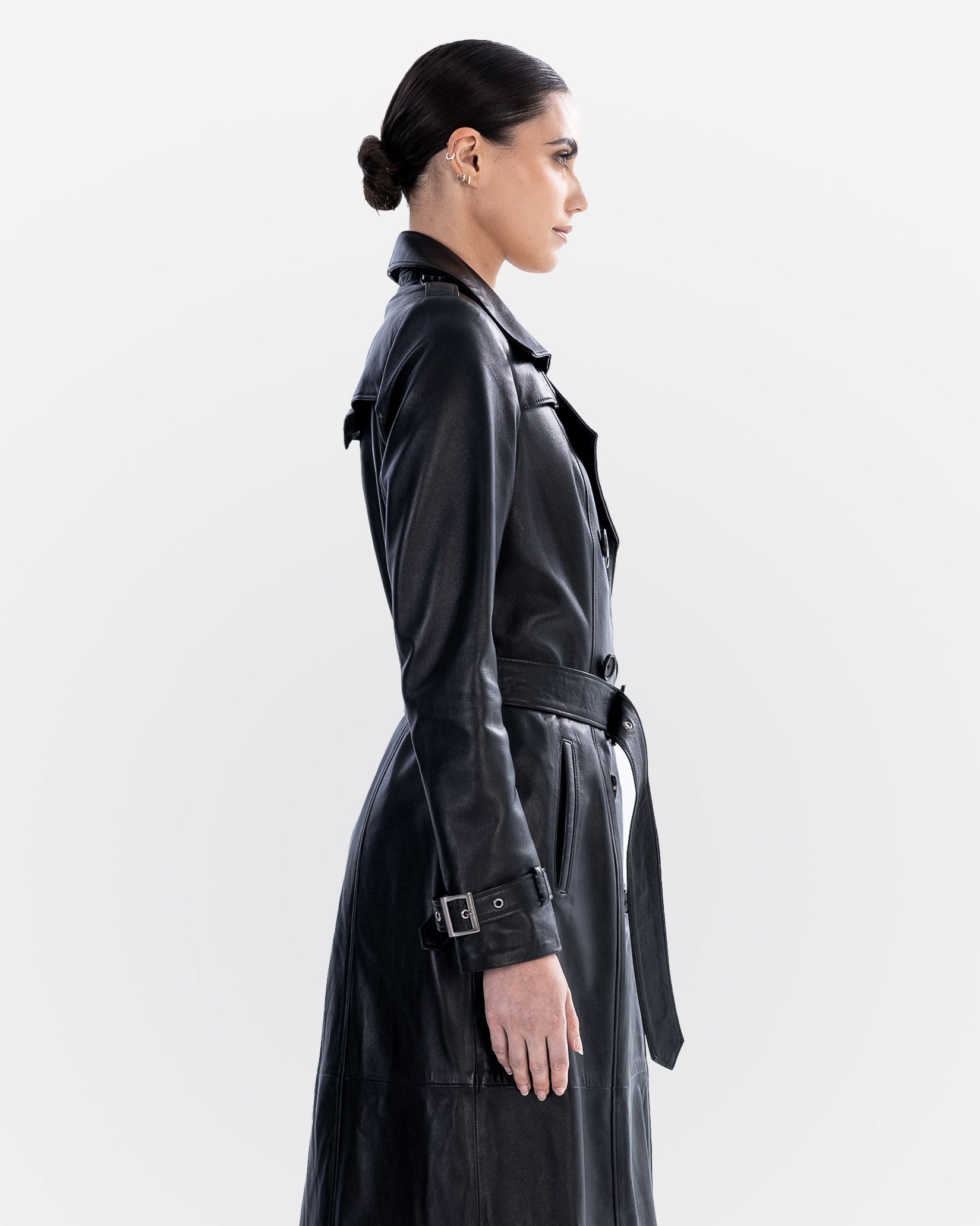 Adèle Leather Trench Coat