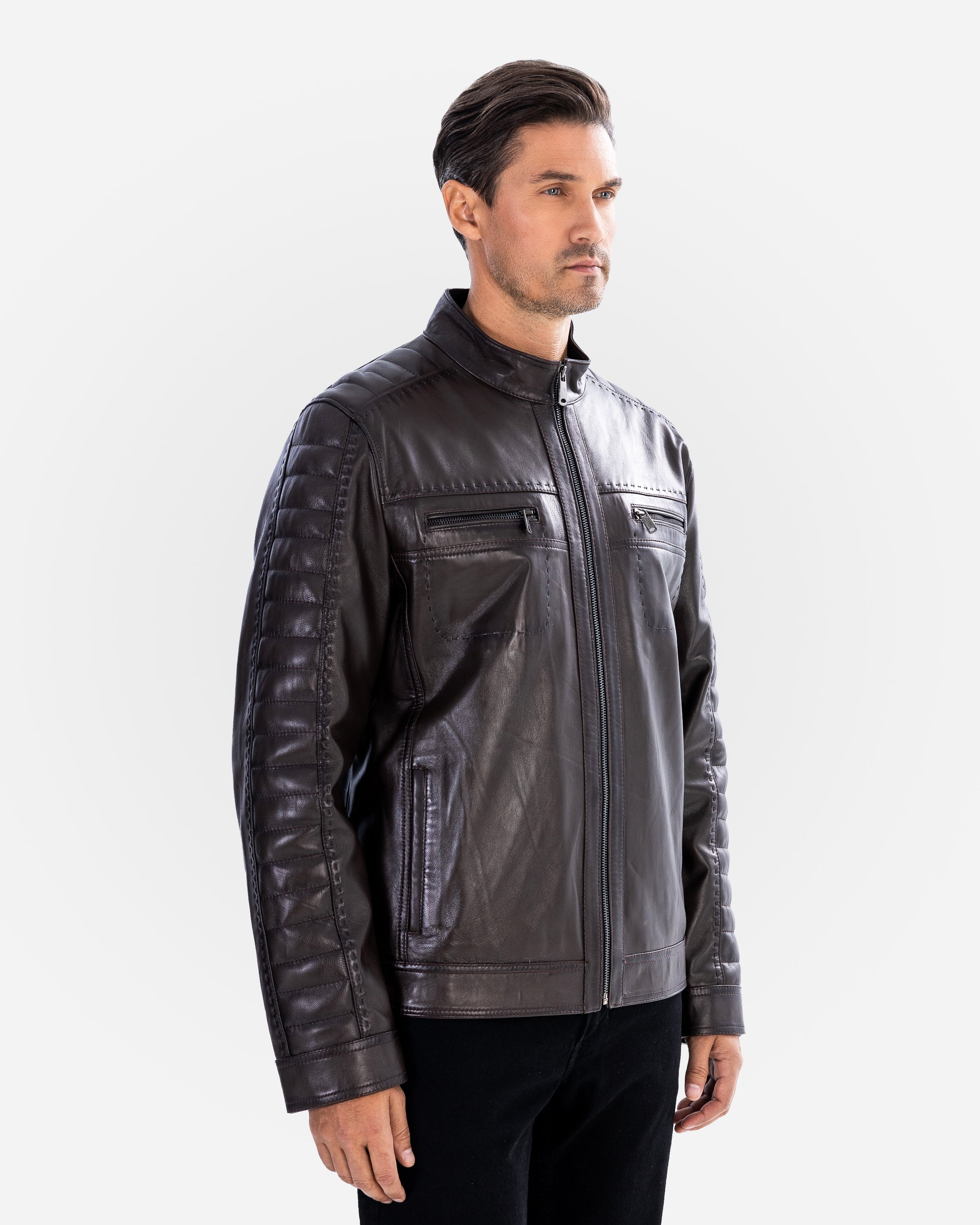 Veste en cuir Loukas