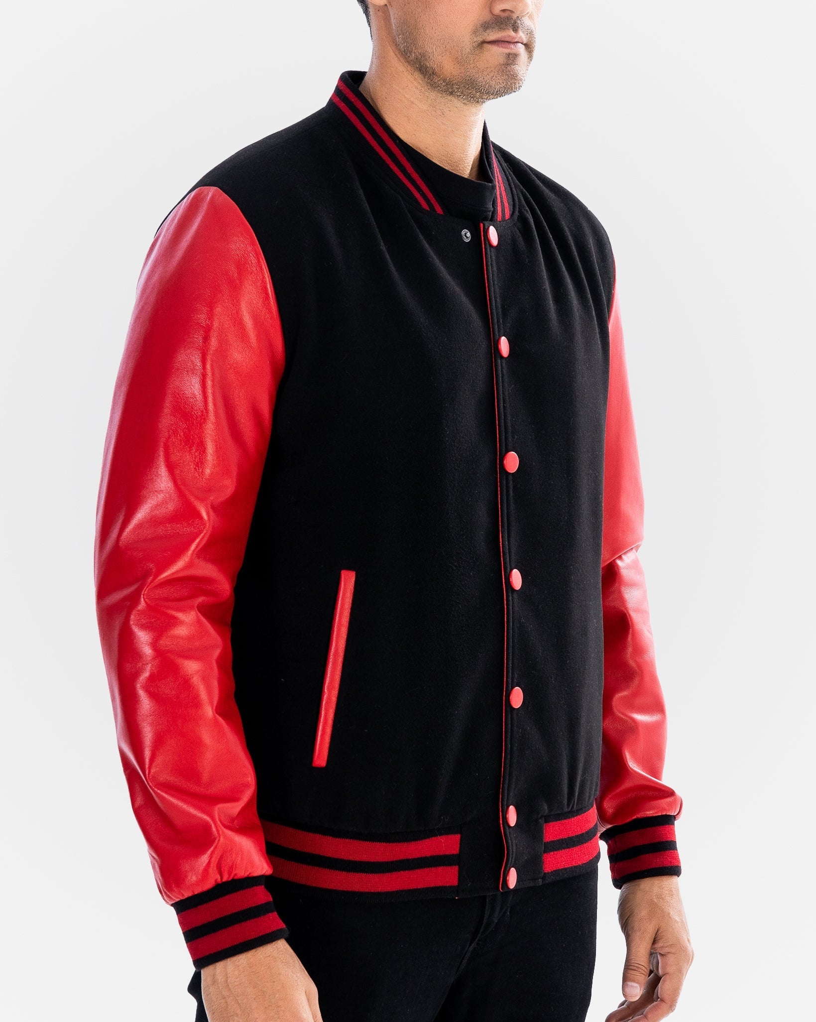 Blouson aviateur Tommy avec manches en cuir