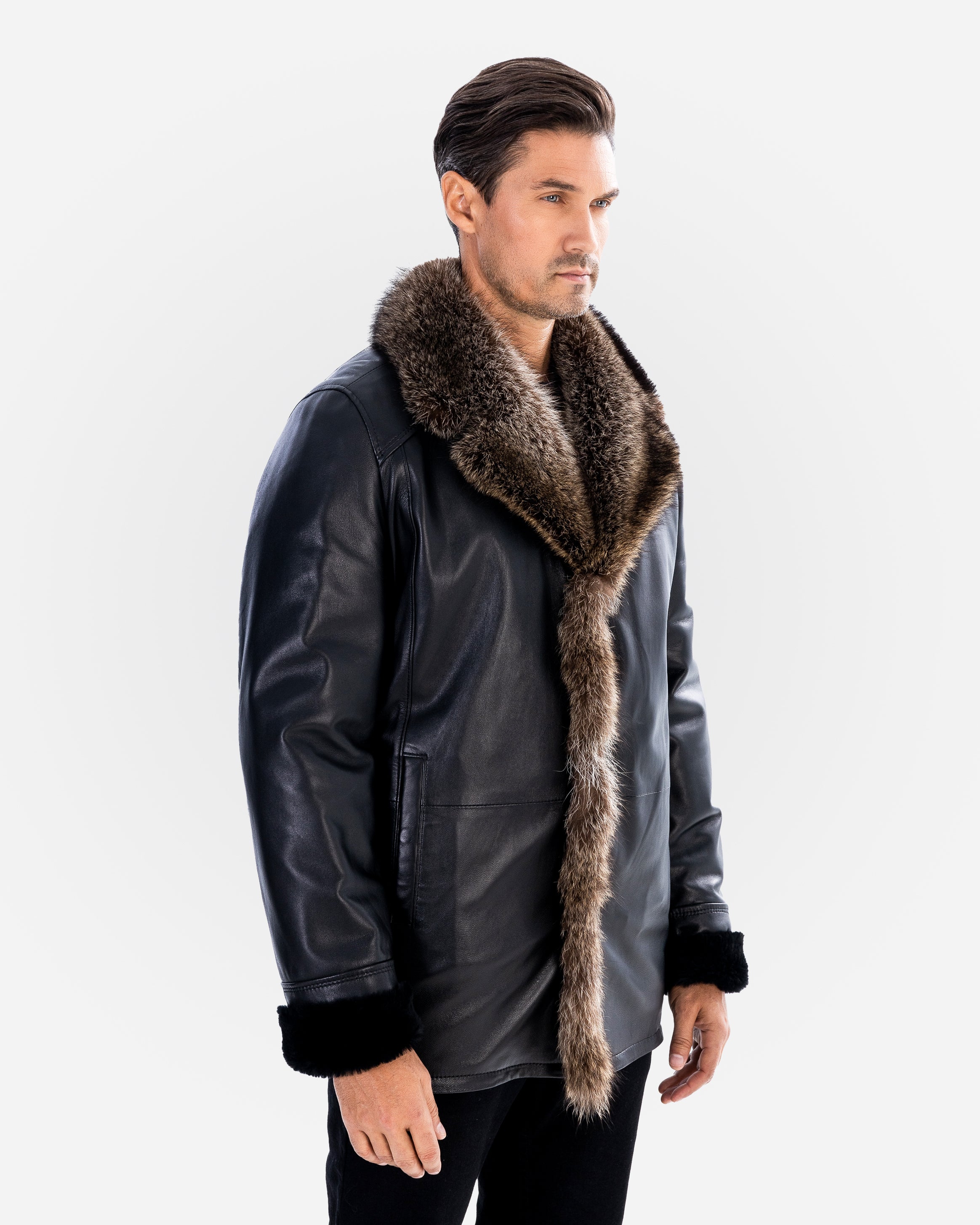 BRAD MEN'S SHEARLING JACKET