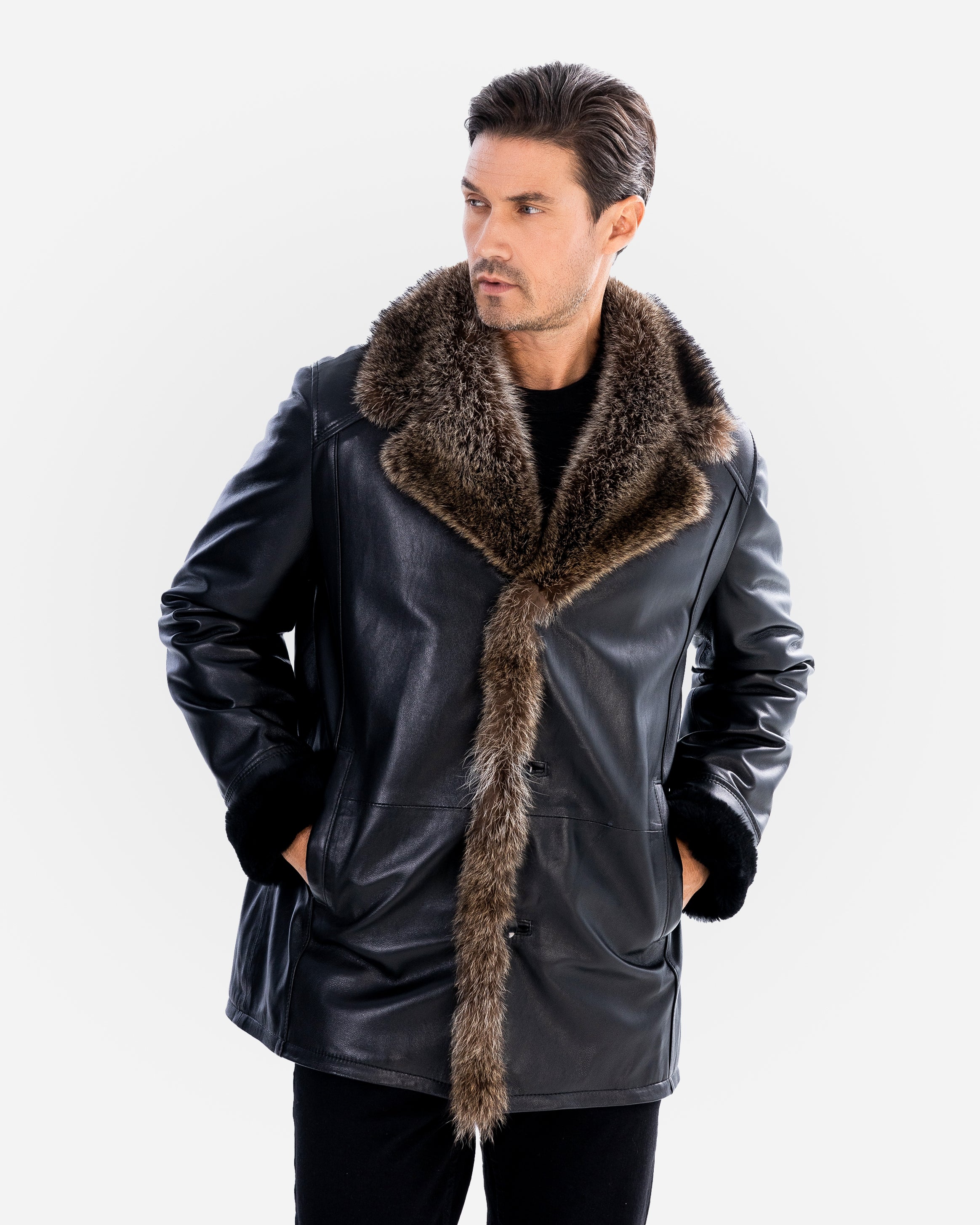 BRAD MEN'S SHEARLING JACKET