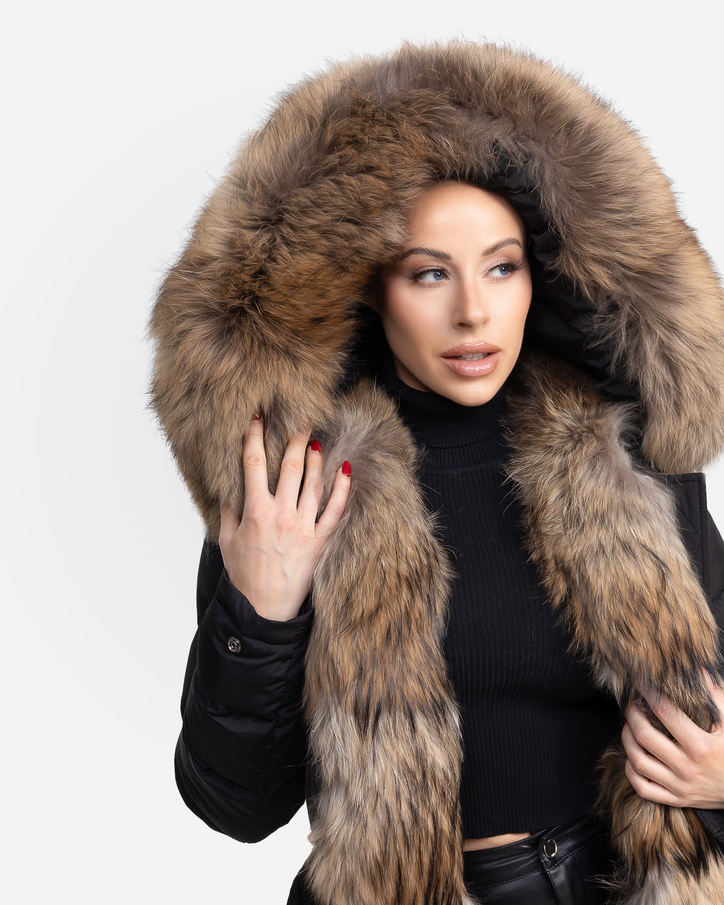 Doudoune Lexi avec fourrure naturelle amovible