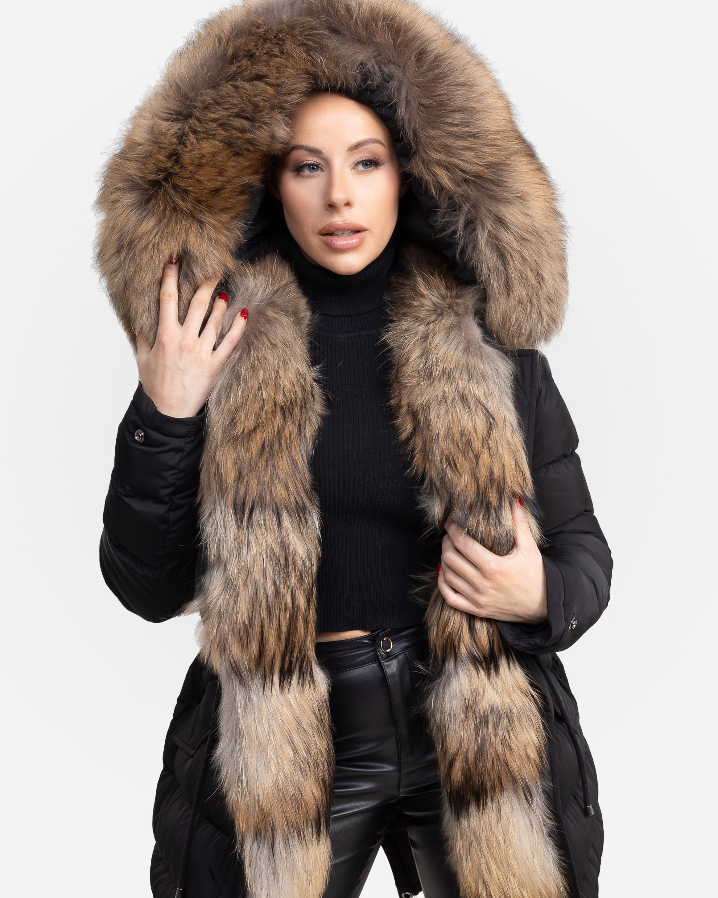 Doudoune Lexi avec fourrure naturelle amovible