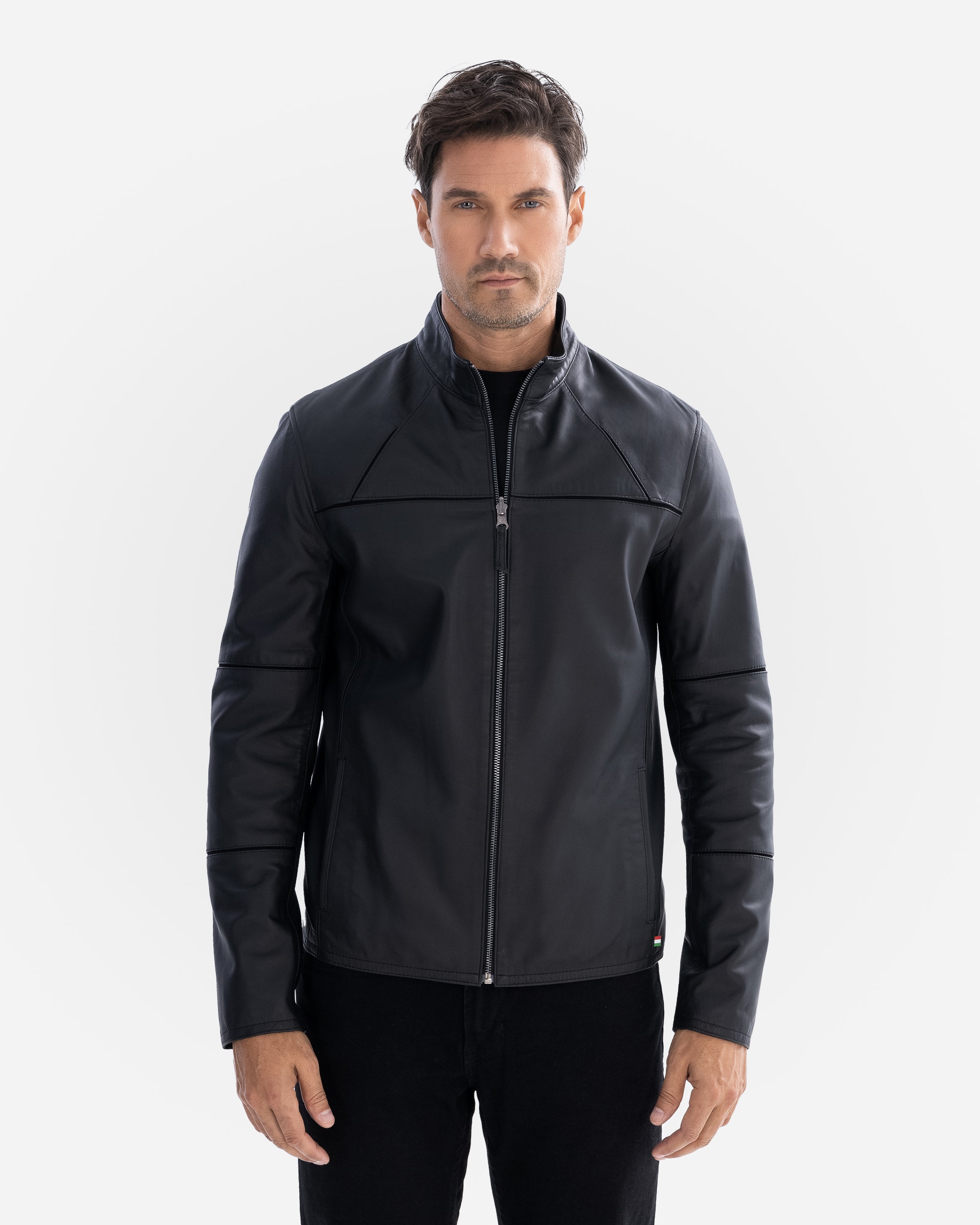 Veste en cuir Patrick