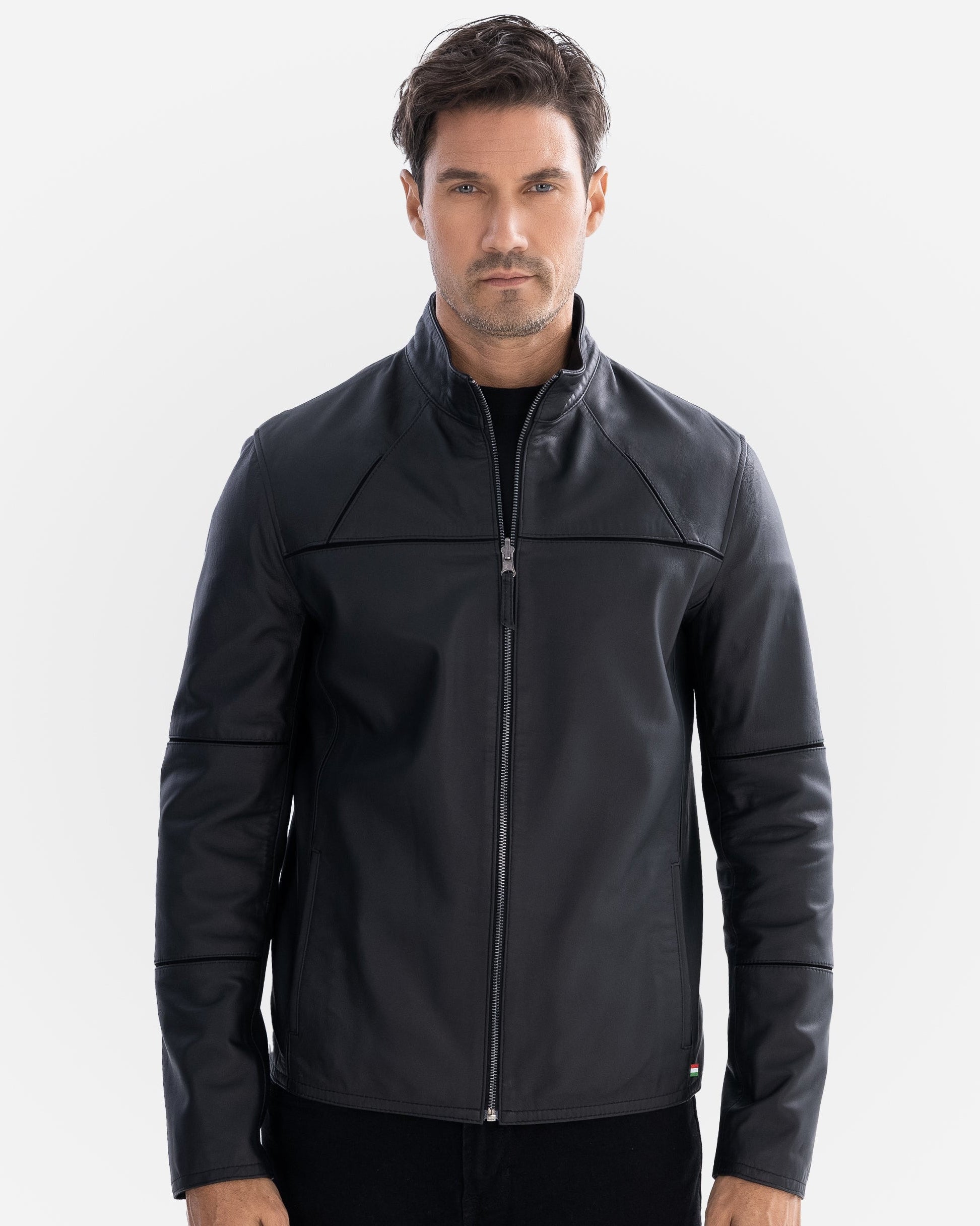 Veste en cuir Patrick