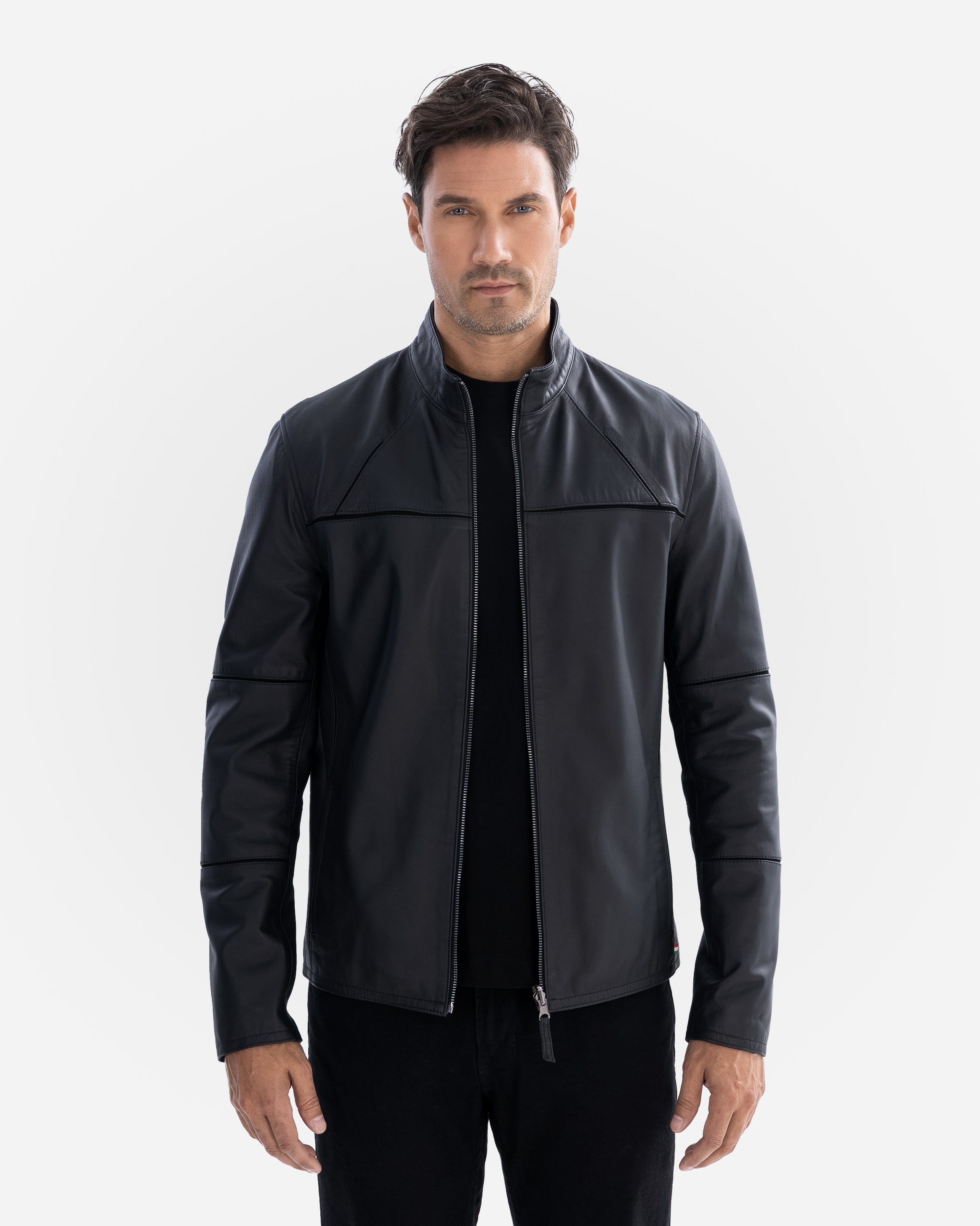 Veste en cuir Patrick