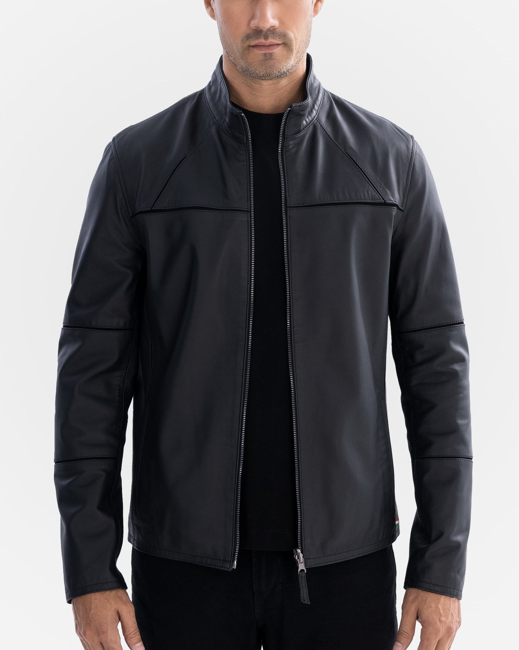 Veste en cuir Patrick