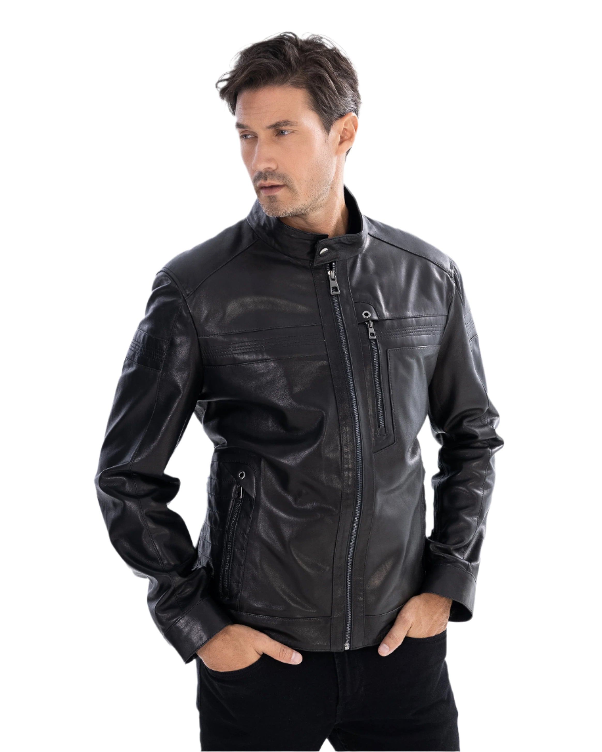 Veste en cuir Verri