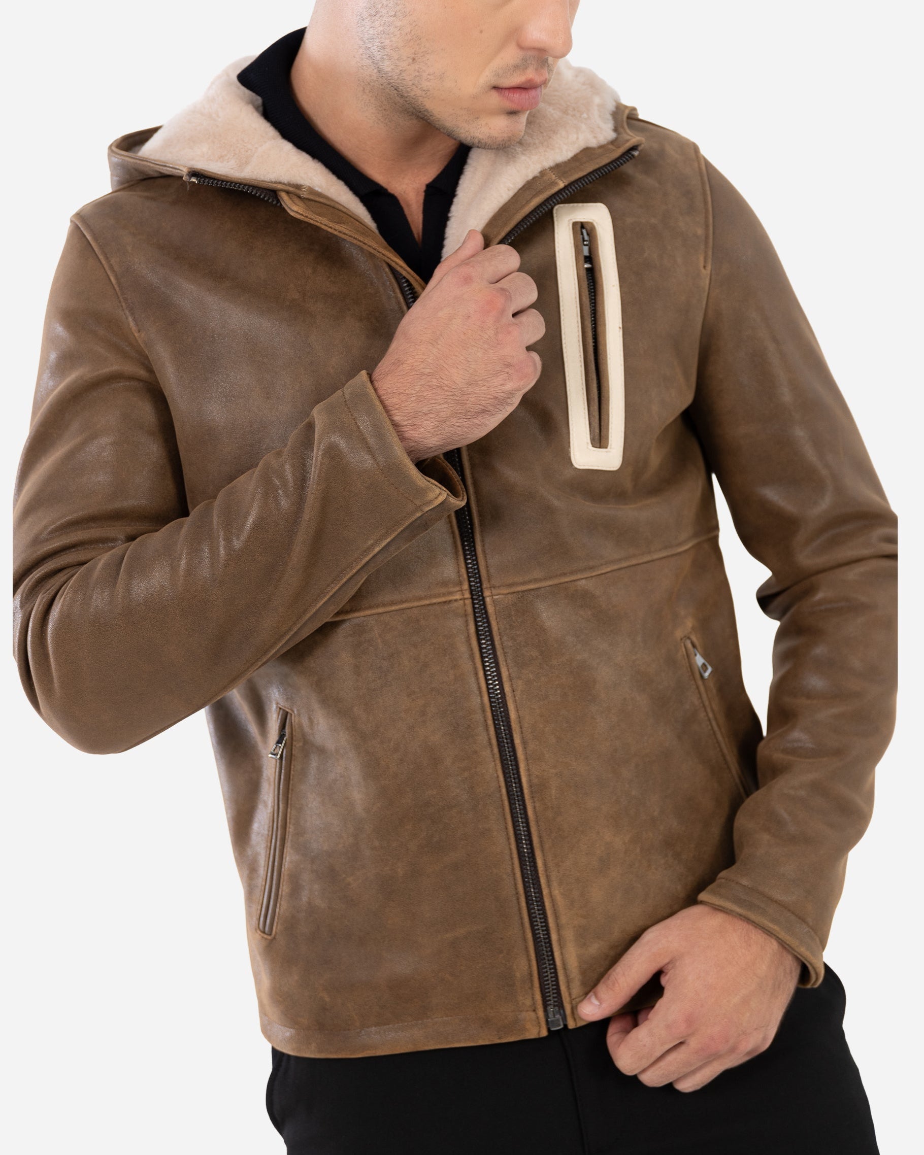 Philippe shearling-lined Leather Jacket