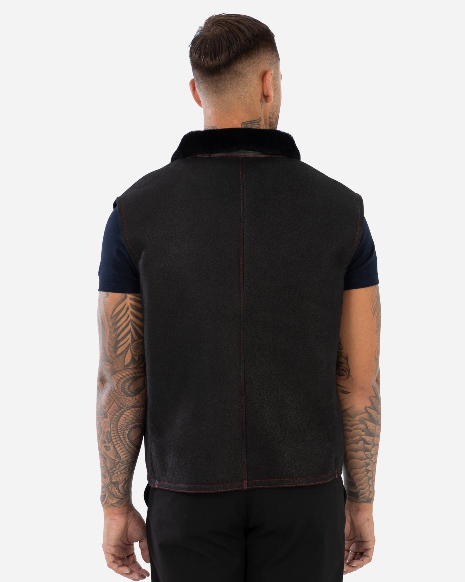 Blake Shearling Leather Vest