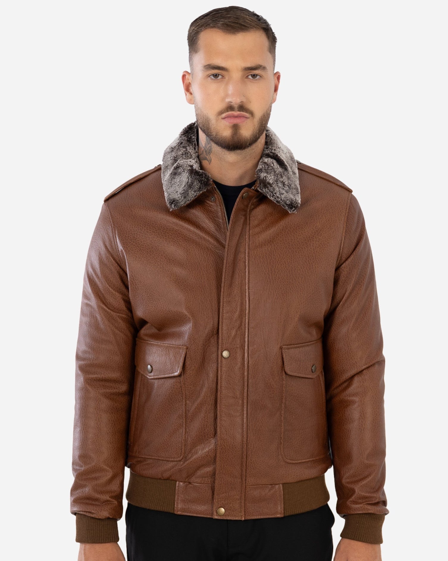 Wilder Aviator Leather Jacket