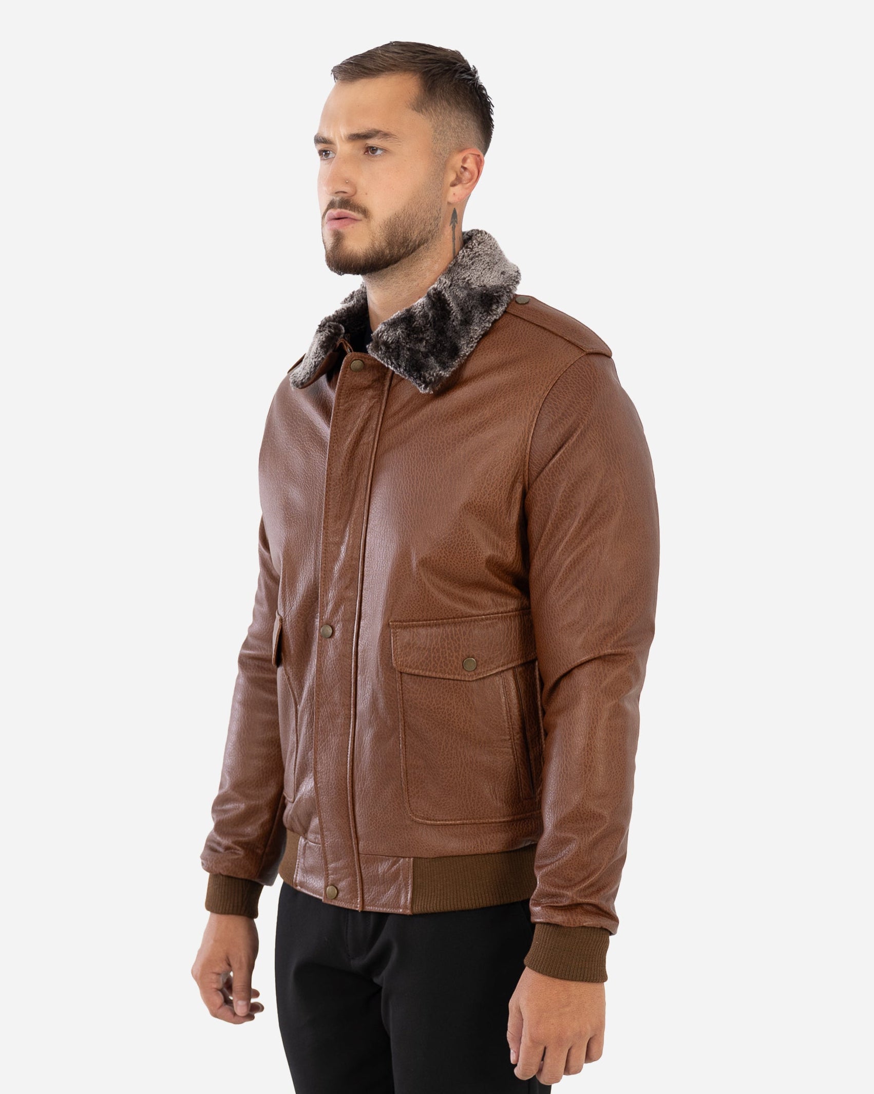 Wilder aviator leather jacket