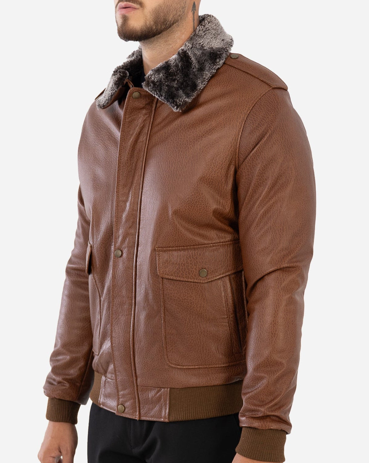 Veste en cuir aviateur Wilder