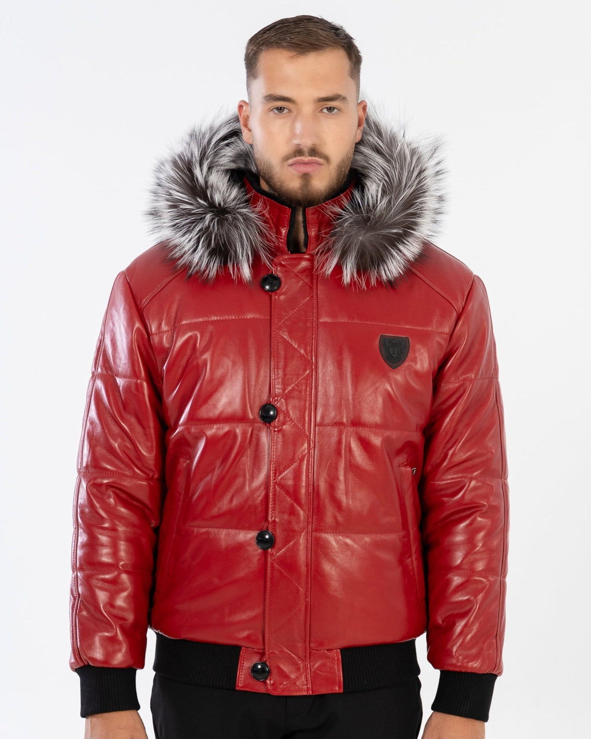 Manteau En Fourrure De Renard Argenté - Taille 40 - Occasion Très Bon état