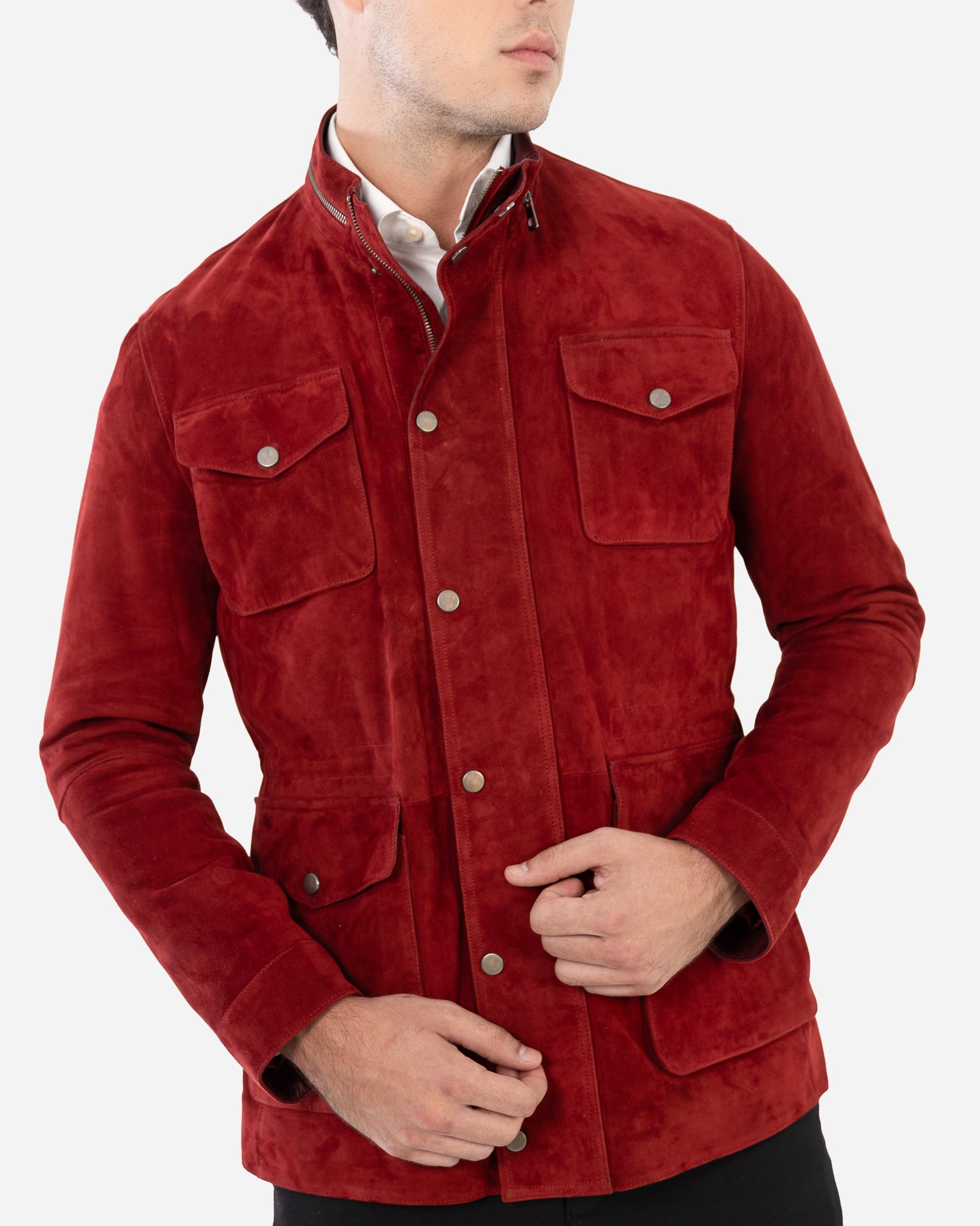 Veste en cuir suédé Jayden