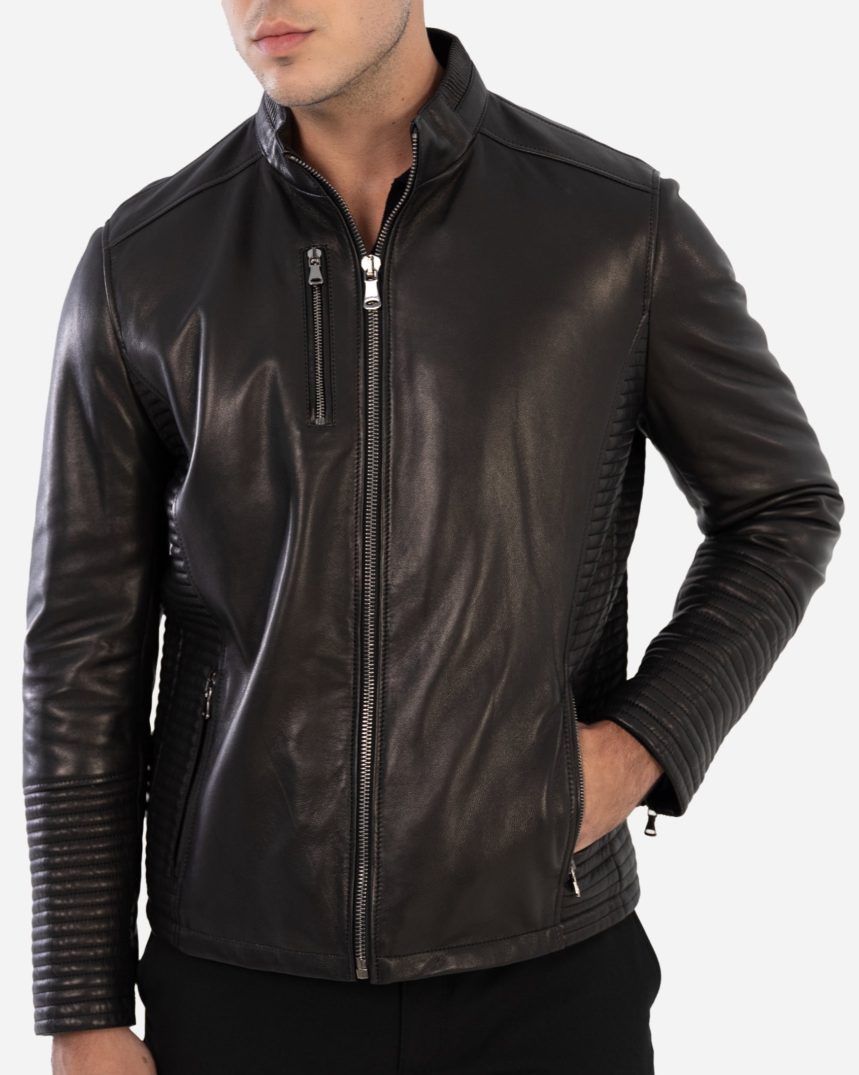 Veste en cuir Jasper
