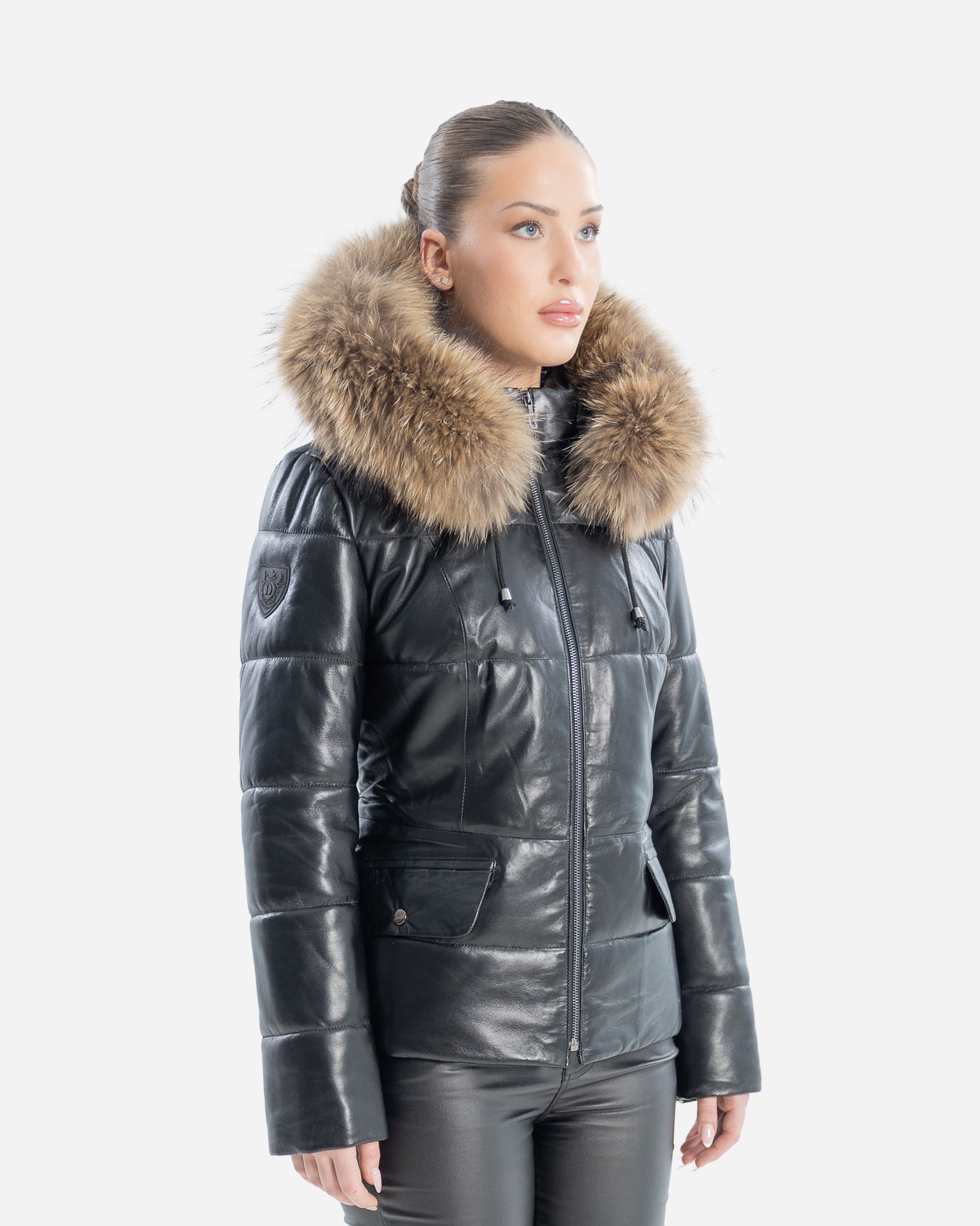 Chloé Leather Jacket with removable Natural Fur
