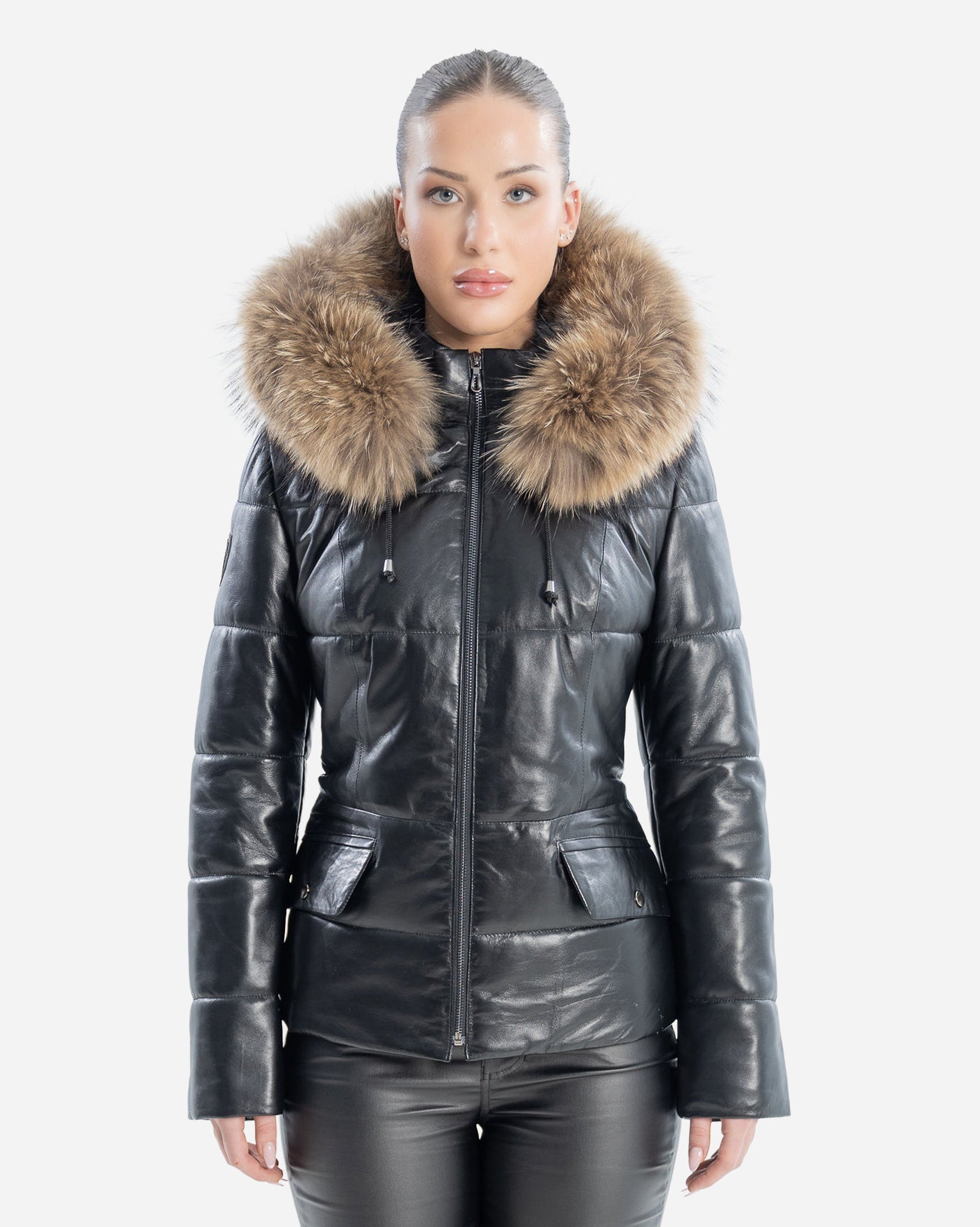Chloé Leather Jacket with removable Natural Fur
