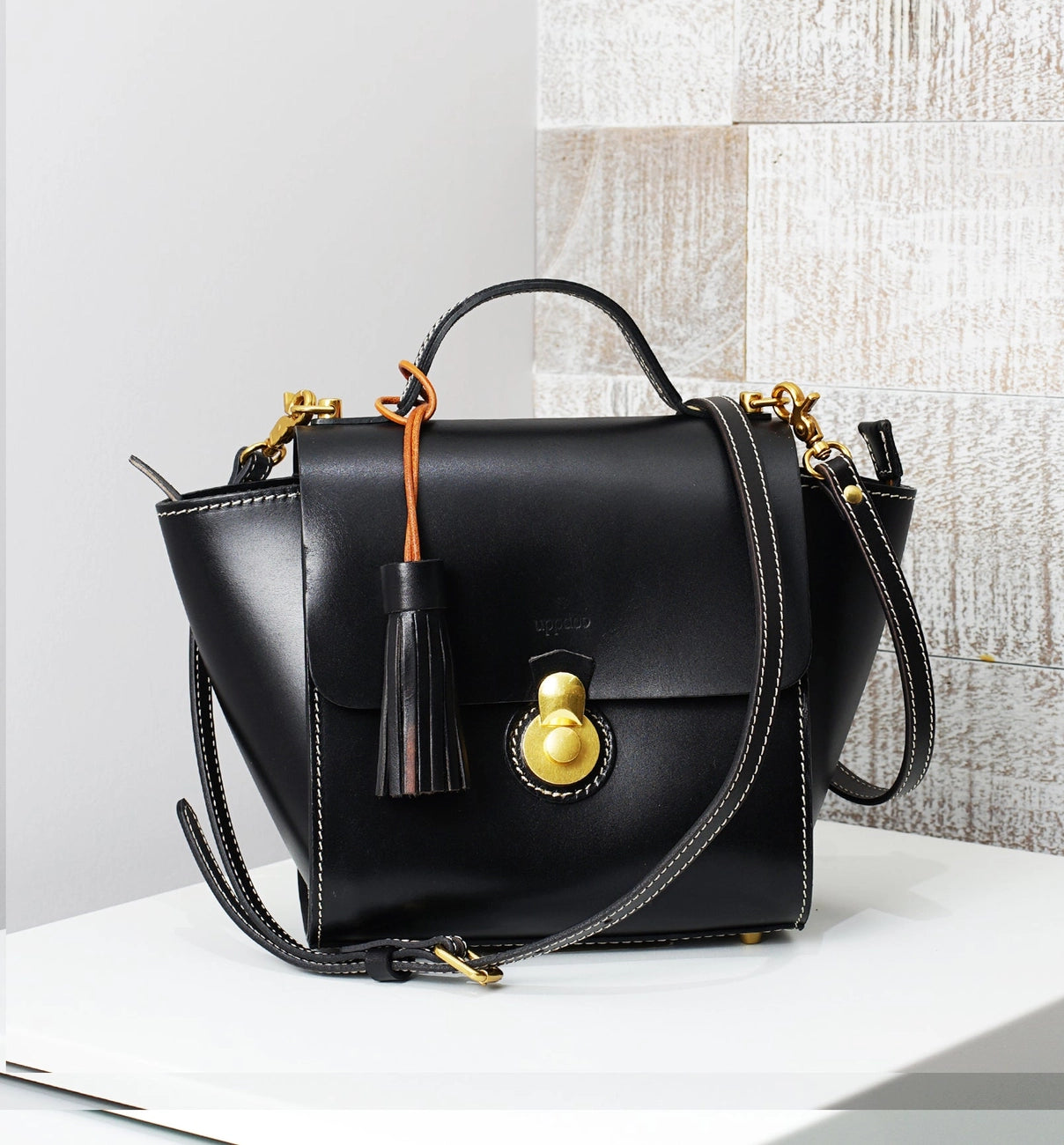 Vive Classic Top Handle Satchel - Black