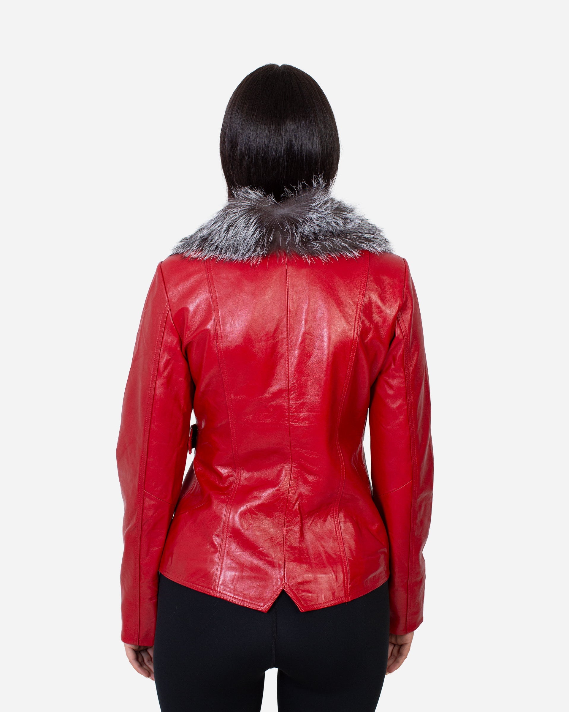 Beverly Leather Jacket – Silver Fox