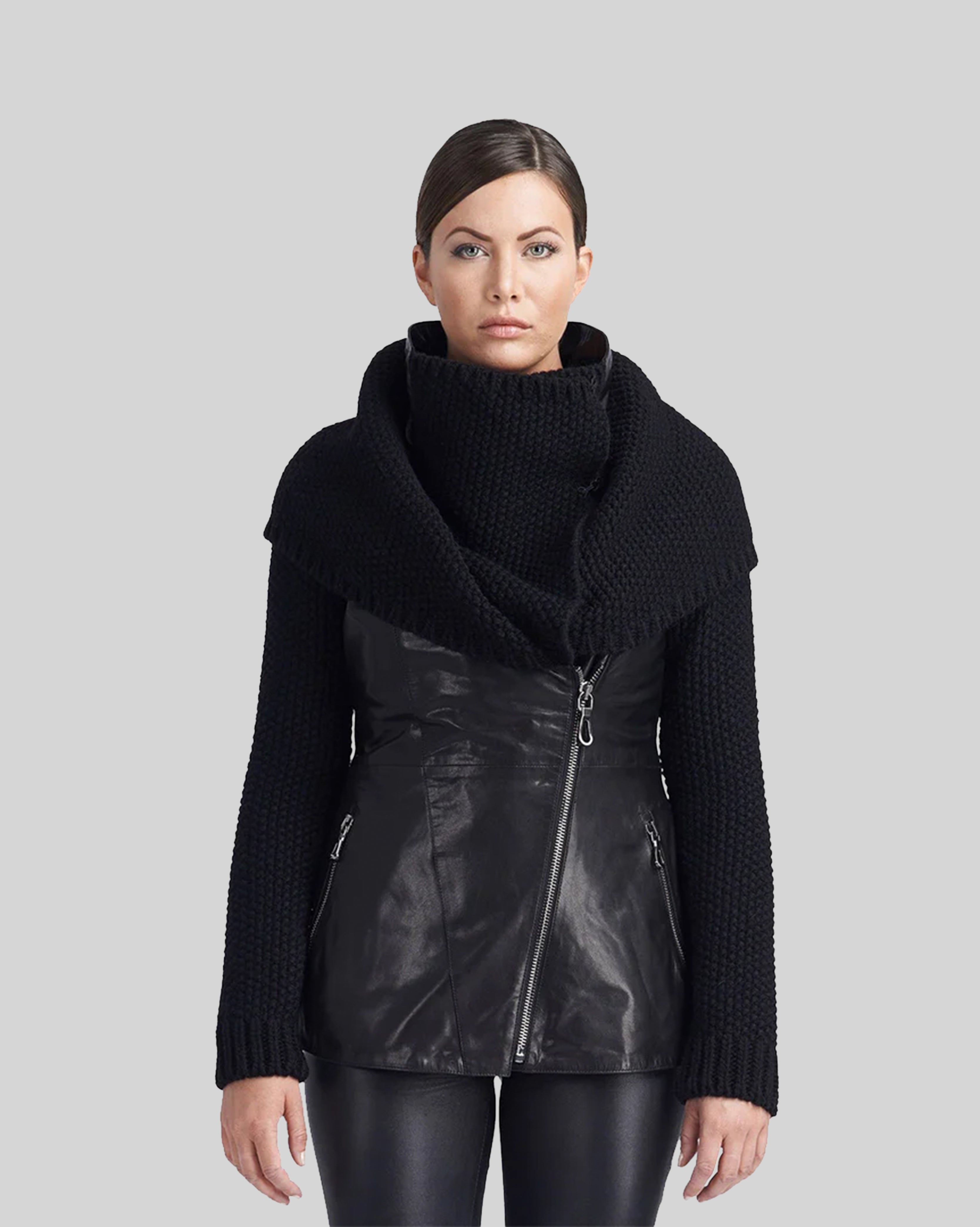 Ivory Leather Jacket