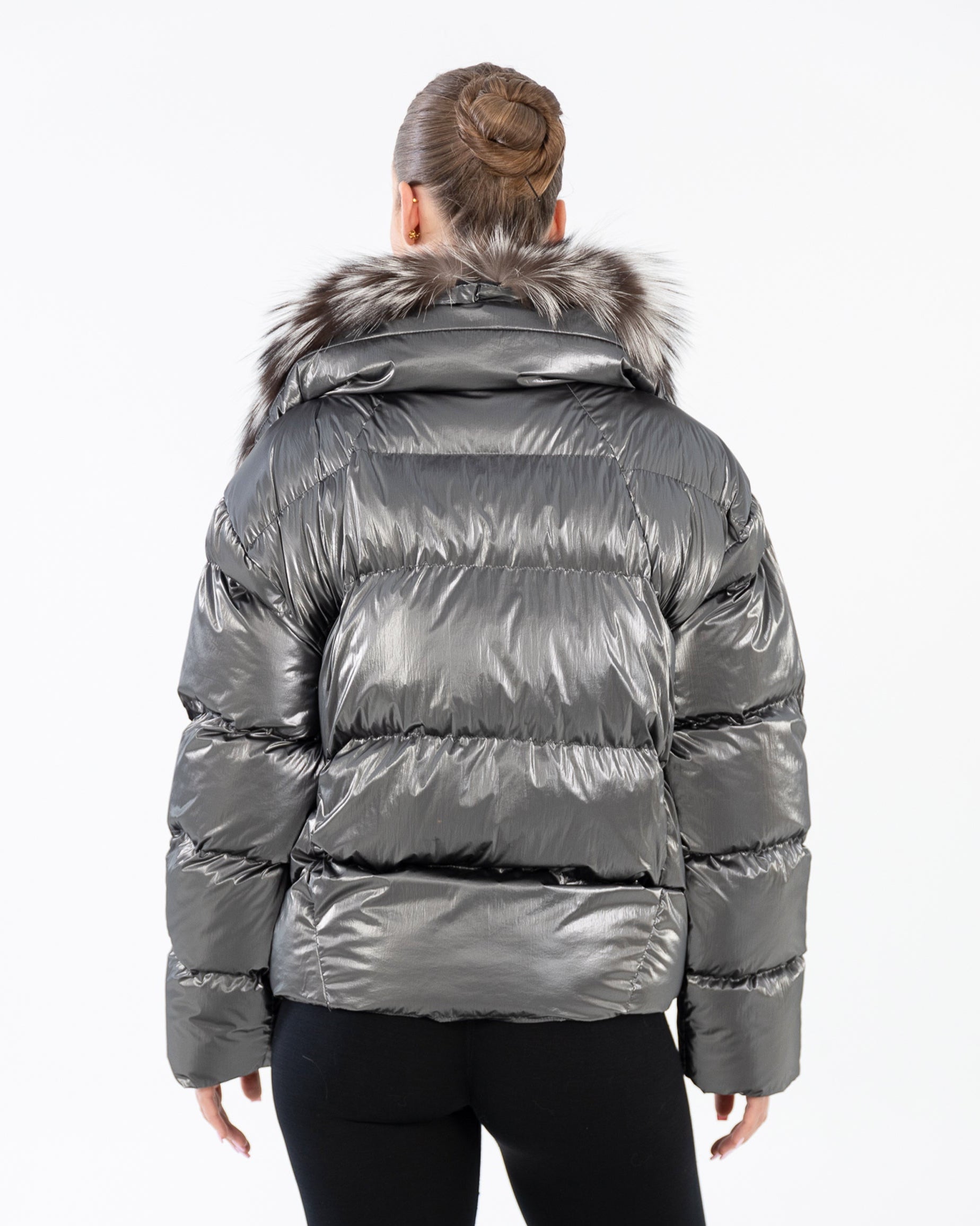 Liora Down Puffer - Silver Fox