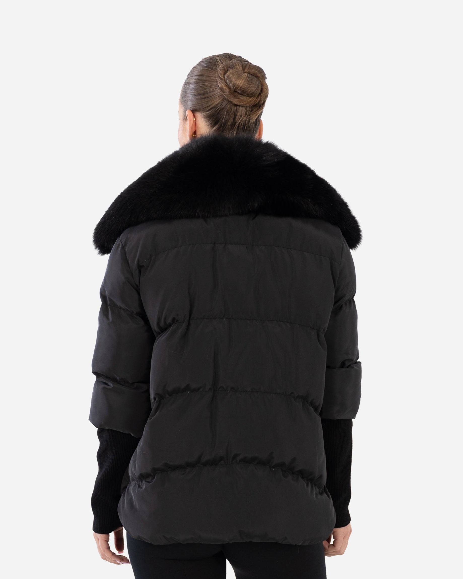 Kelly Down Pufffer -BLACK FOX