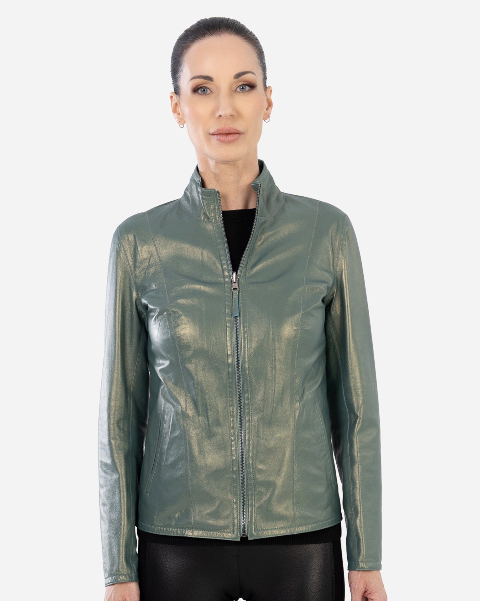 Rita reversible Leather Jacket