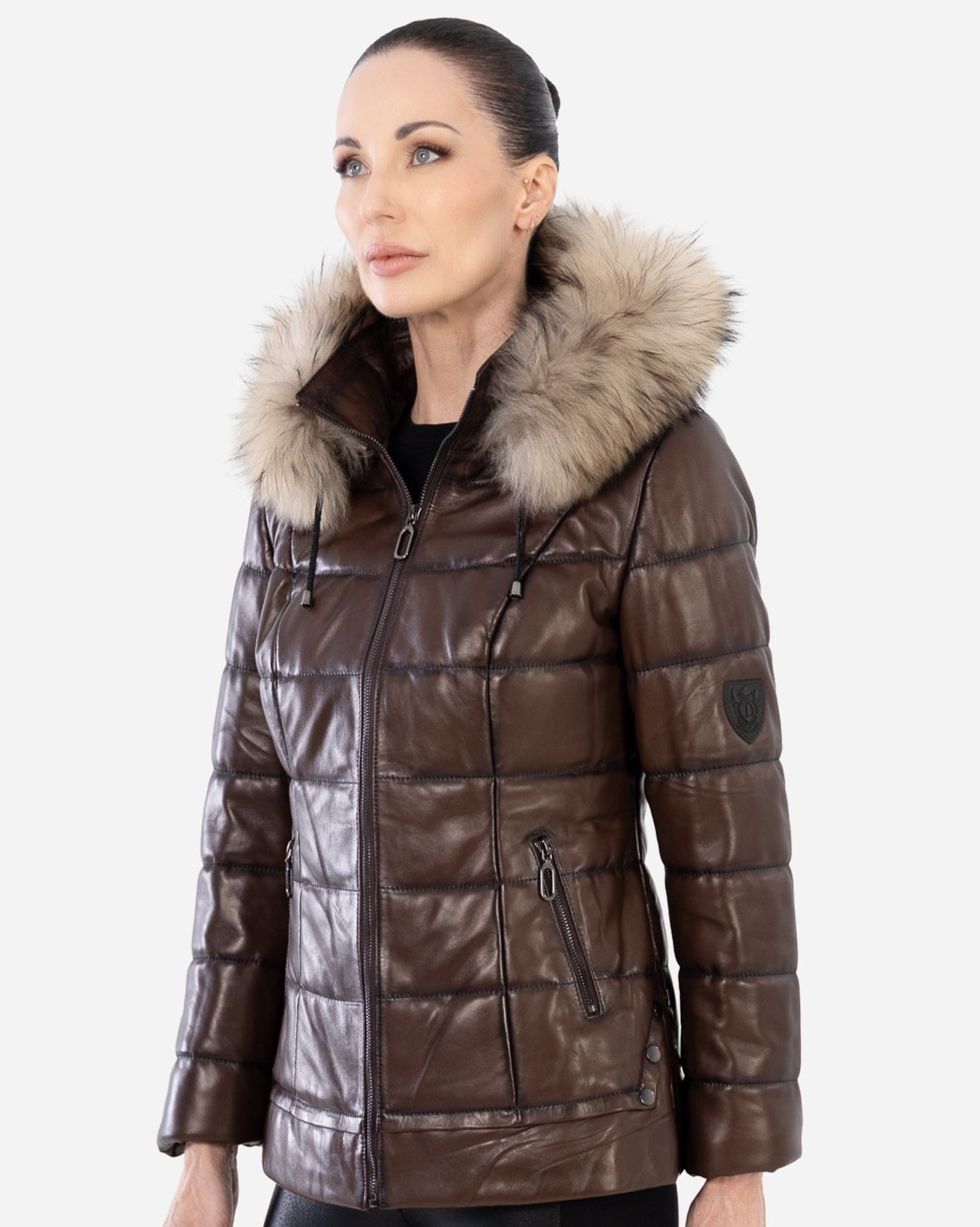 Doudoune en cuir LYANNA