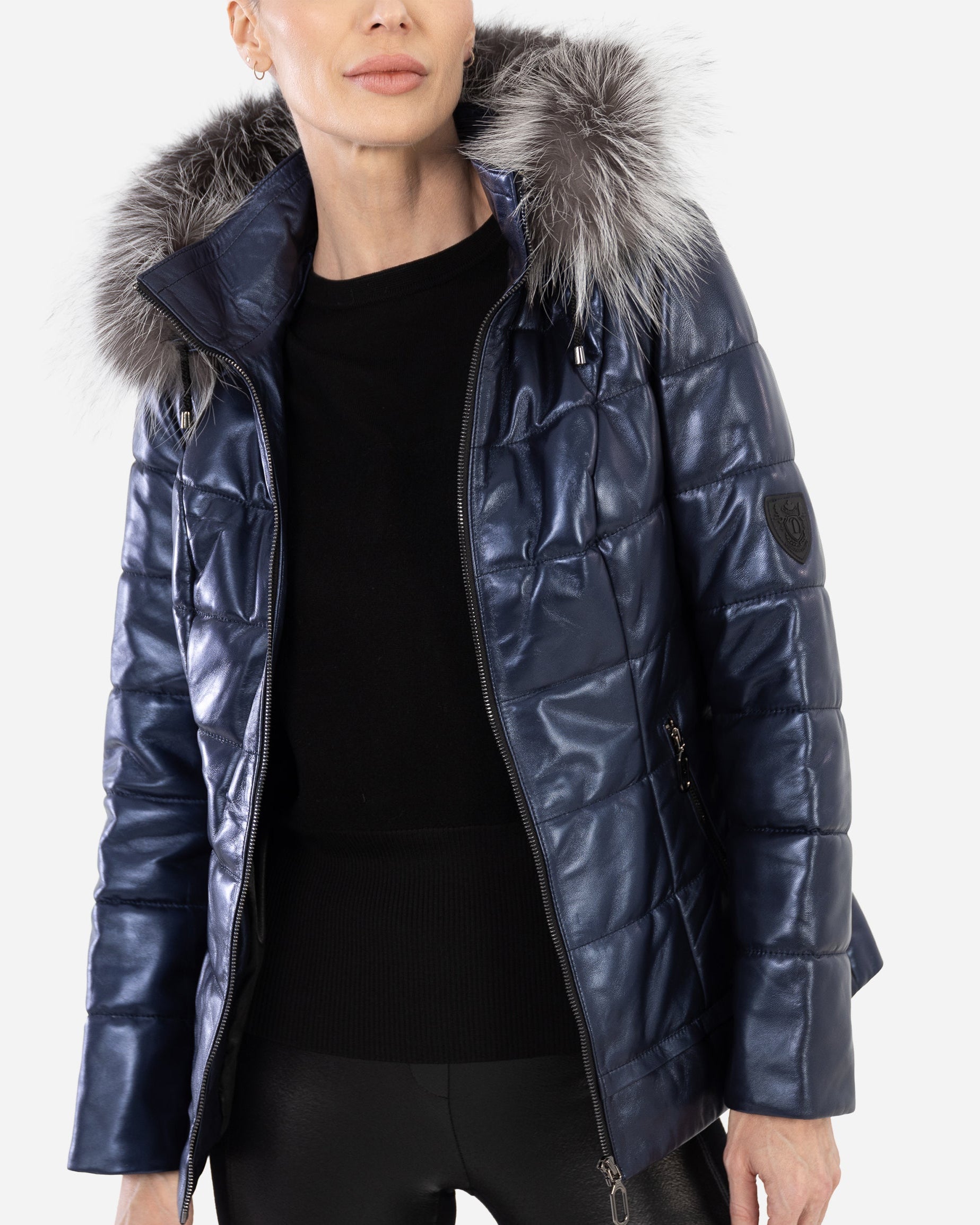 Doudoune en cuir LYANNA