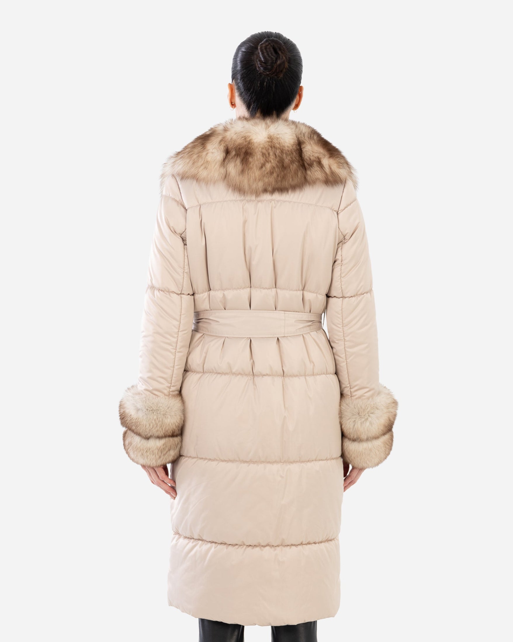 Diana Down Coat with Natural Fur