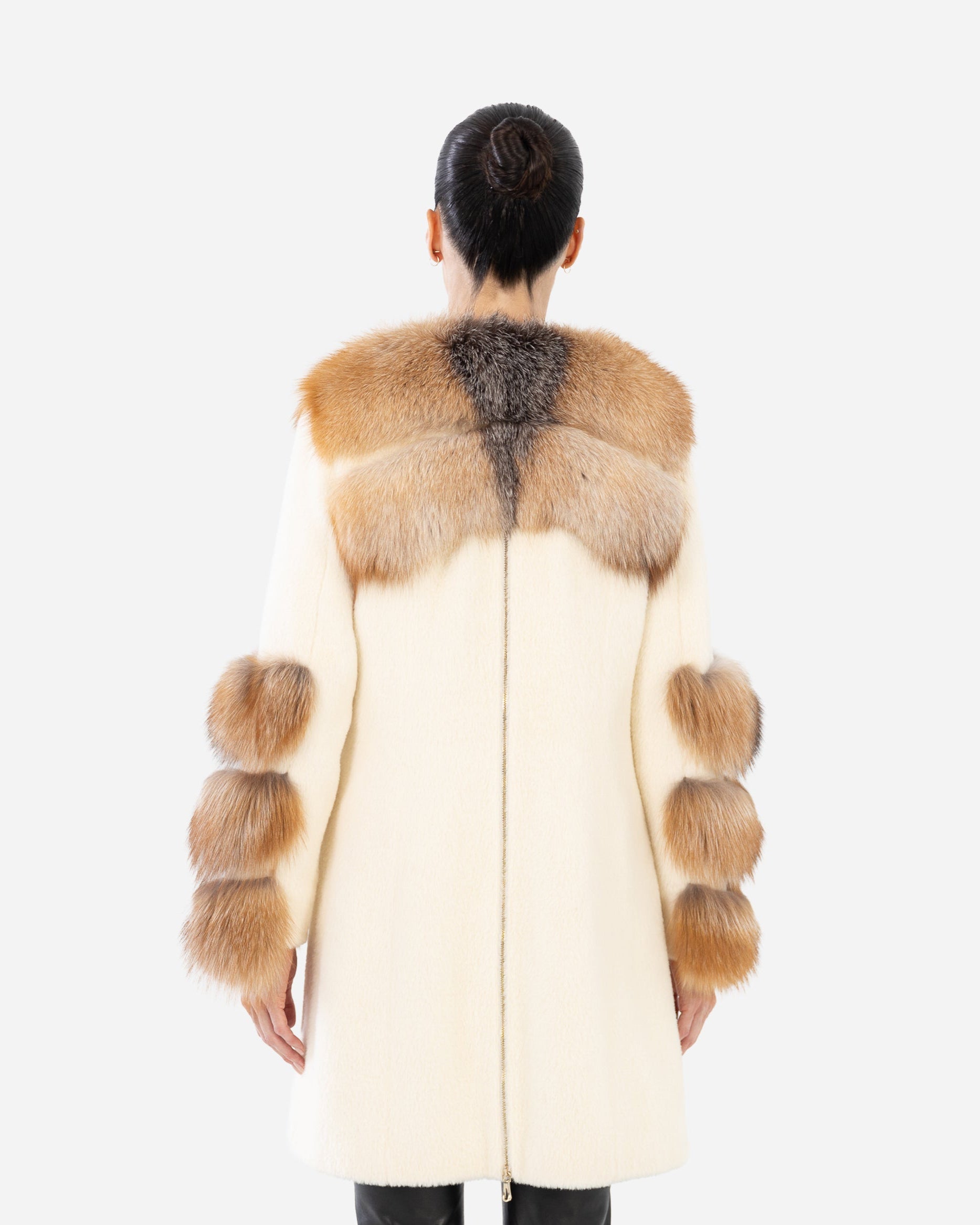 Cecilia Long Wool Shearling Coat
