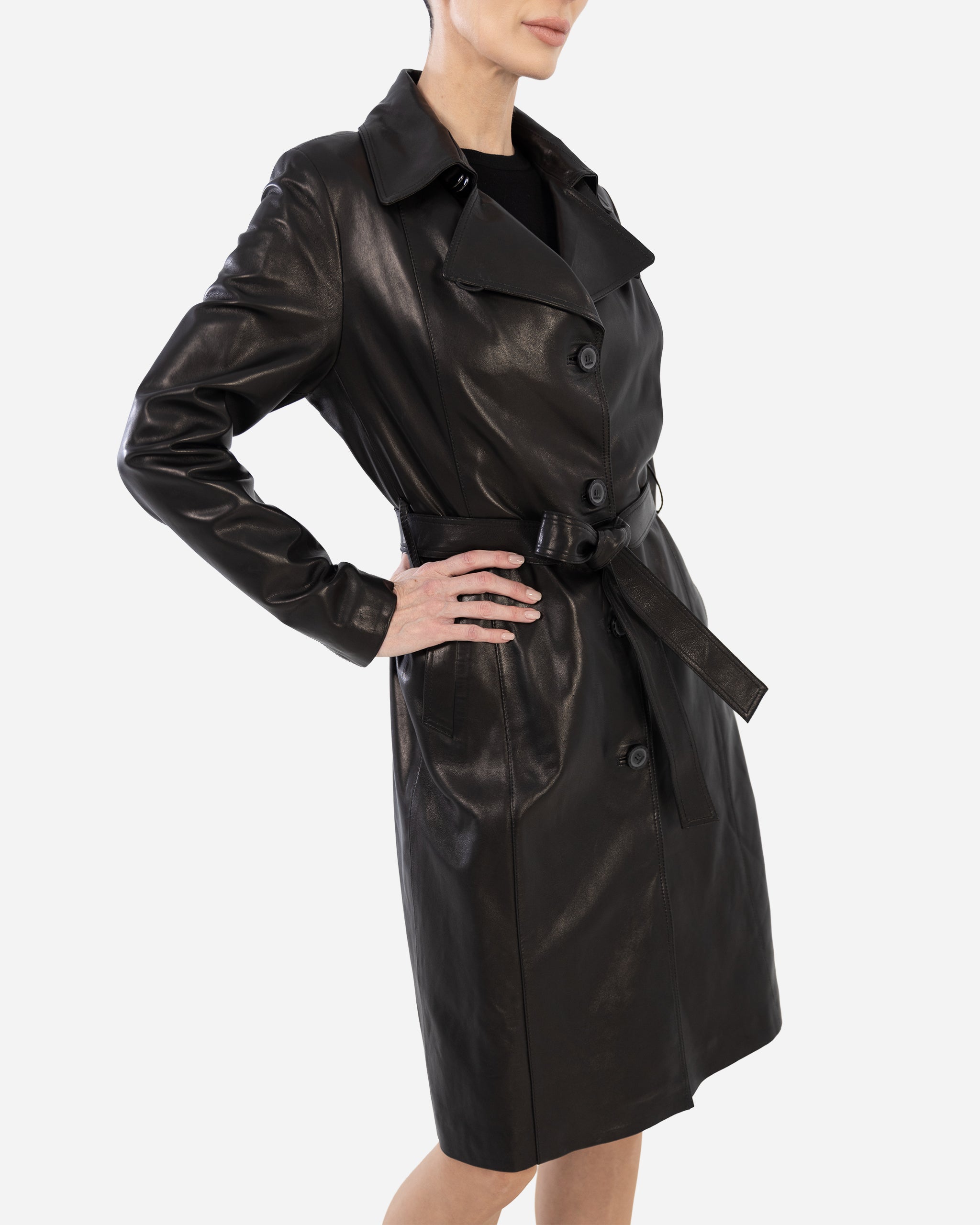 KASIA TRENCH COAT IN LAMBSKIN