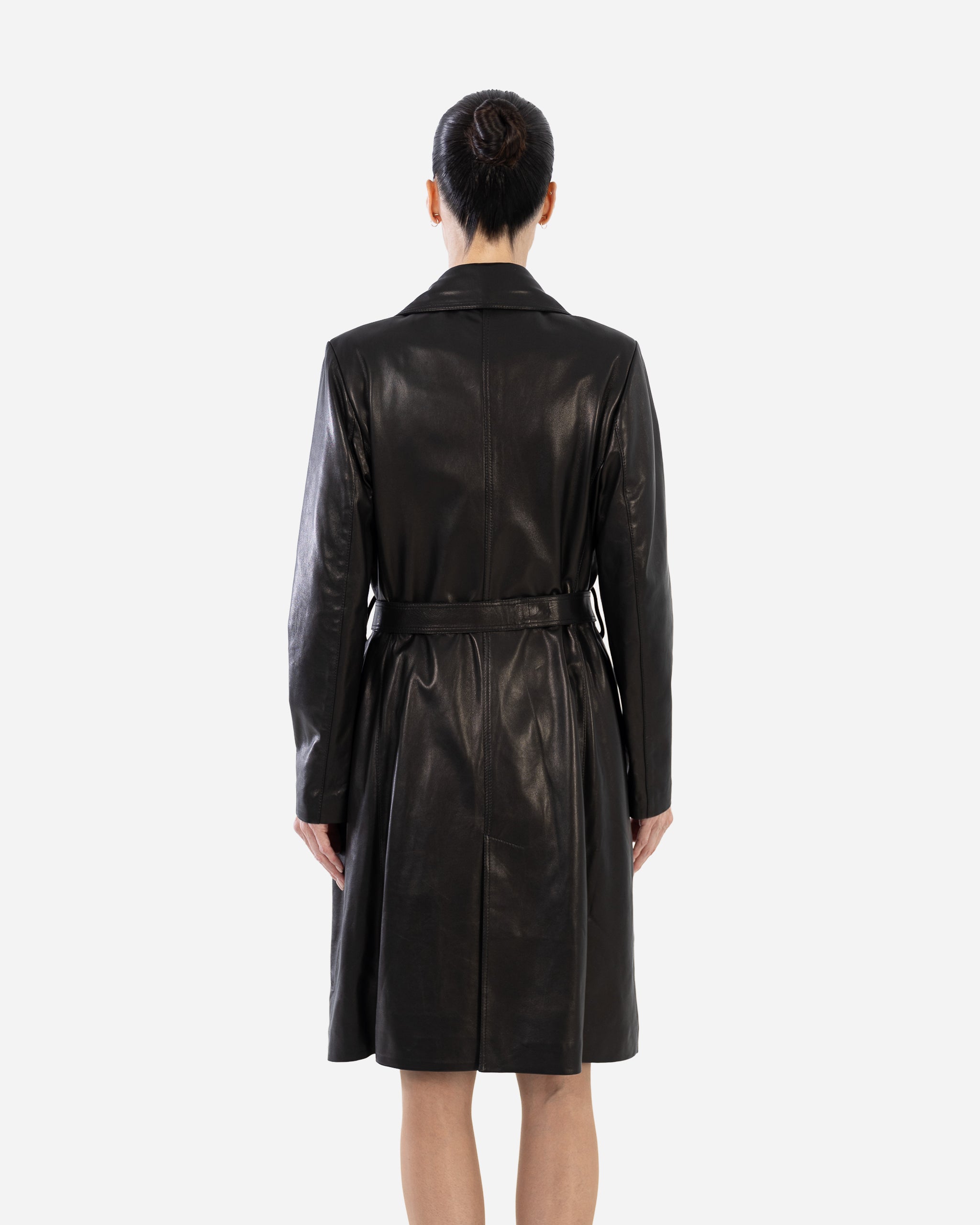 KASIA Leather Trench Coat