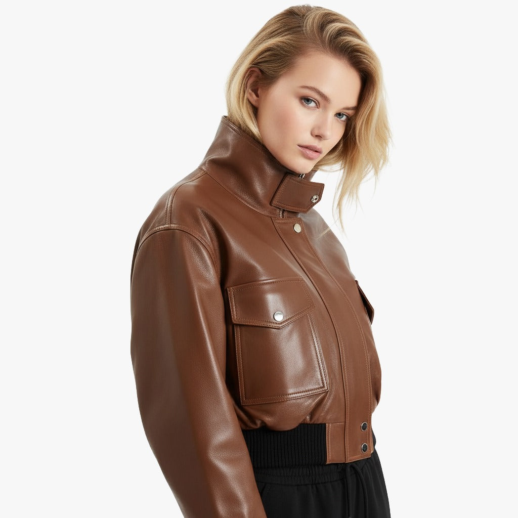 Scarlette Cropped Bomber Jacket