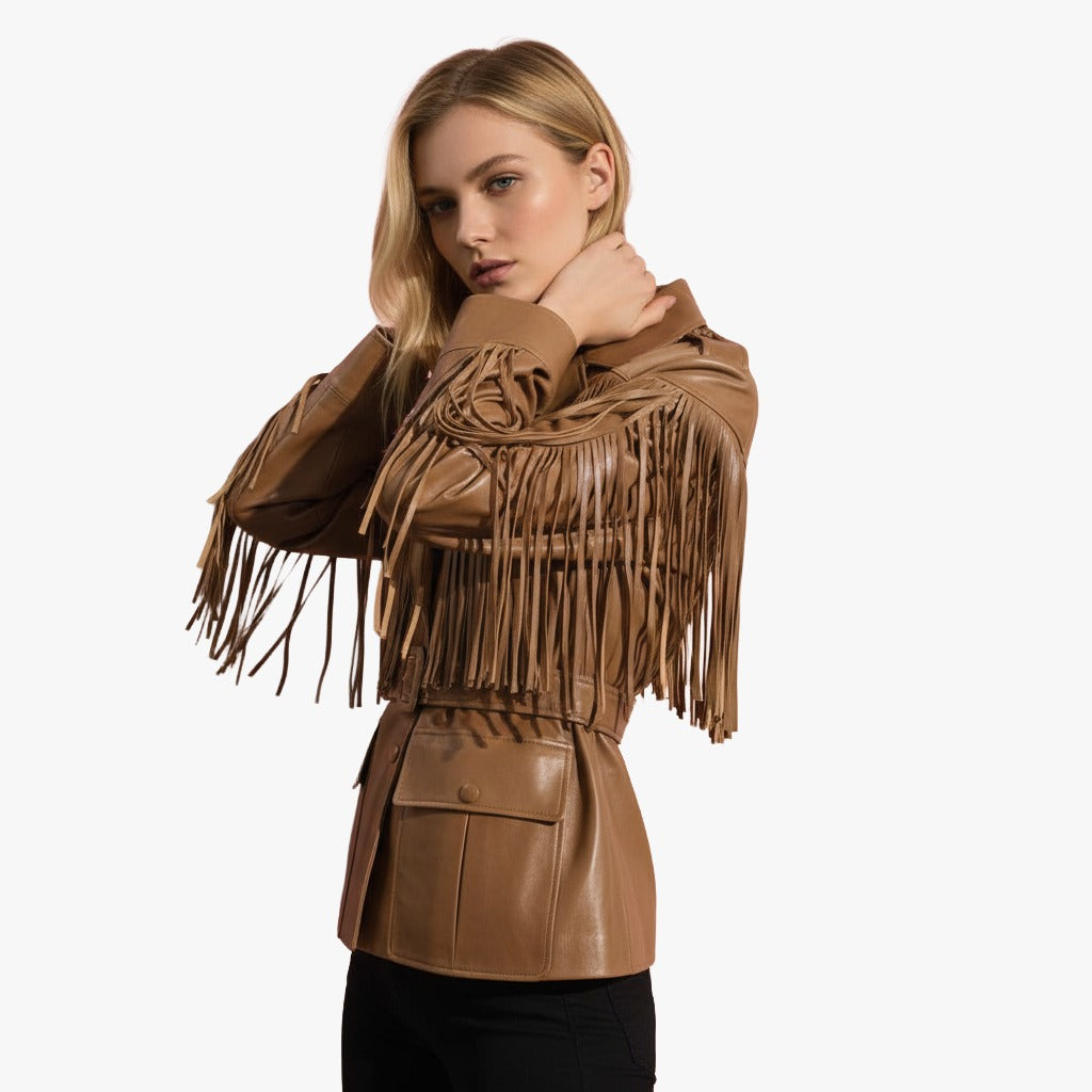 LUNA FRINGE LEATHER JACKET